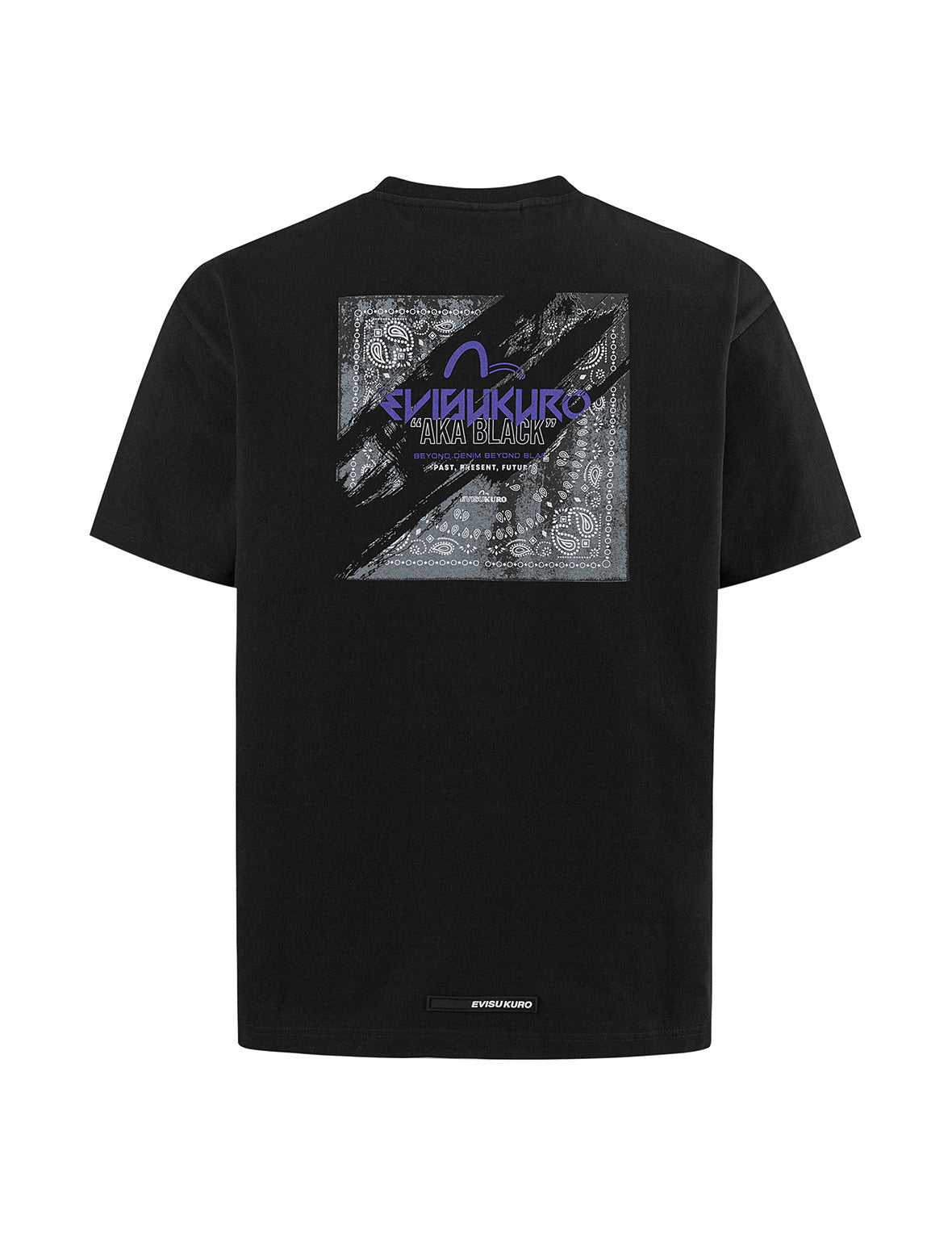 ダメージ加工ペイズリー プリント レギュラー フィット Tシャツ