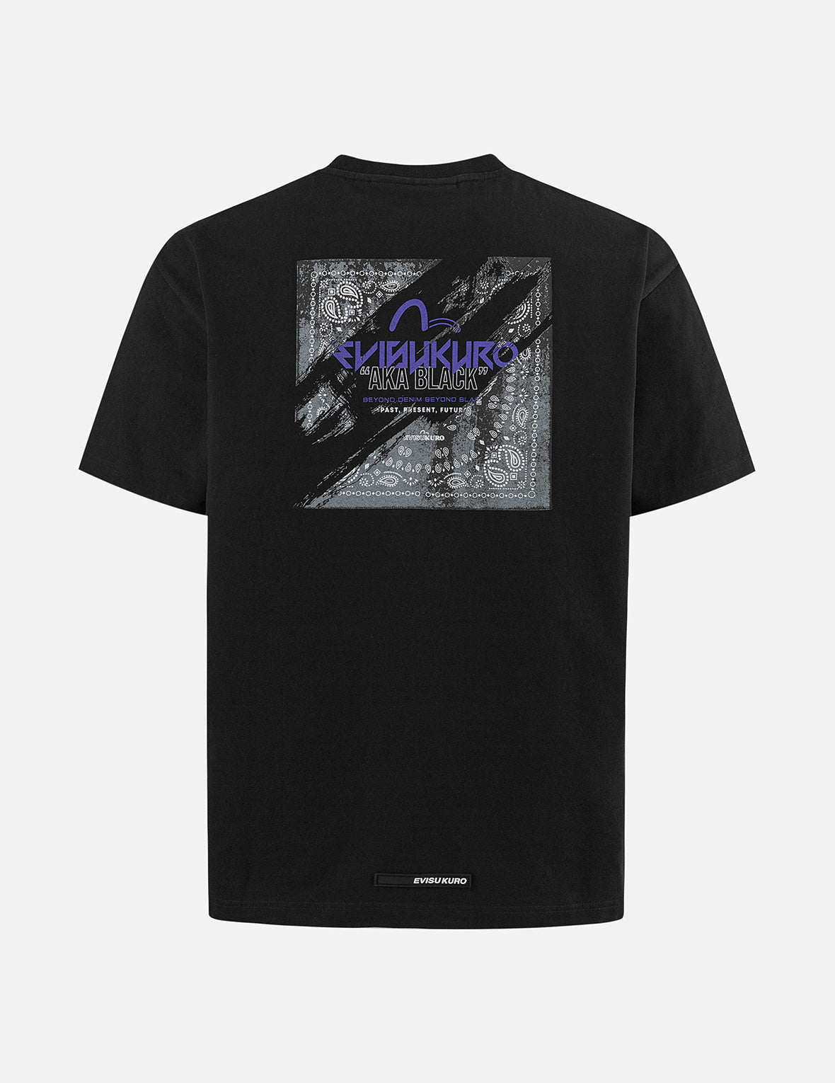 ダメージ加工ペイズリー プリント レギュラー フィット Tシャツ
