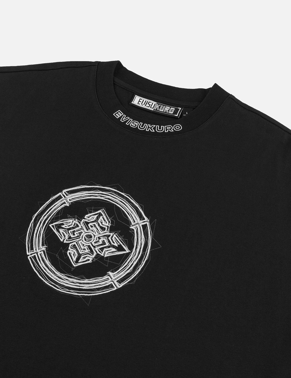家紋 プリント&刺繍 オーバーサイズ Tシャツ