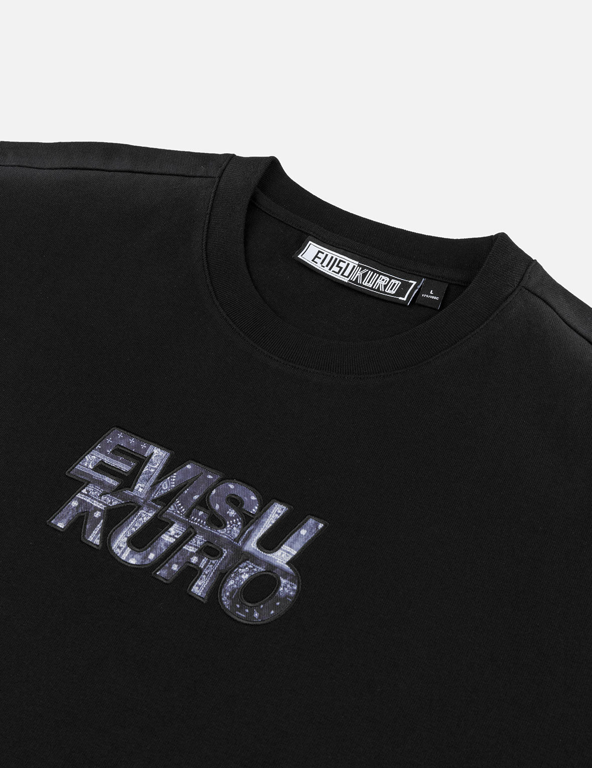 和風 アップリケ ロゴ 刺繍 レギュラー フィット Tシャツ
