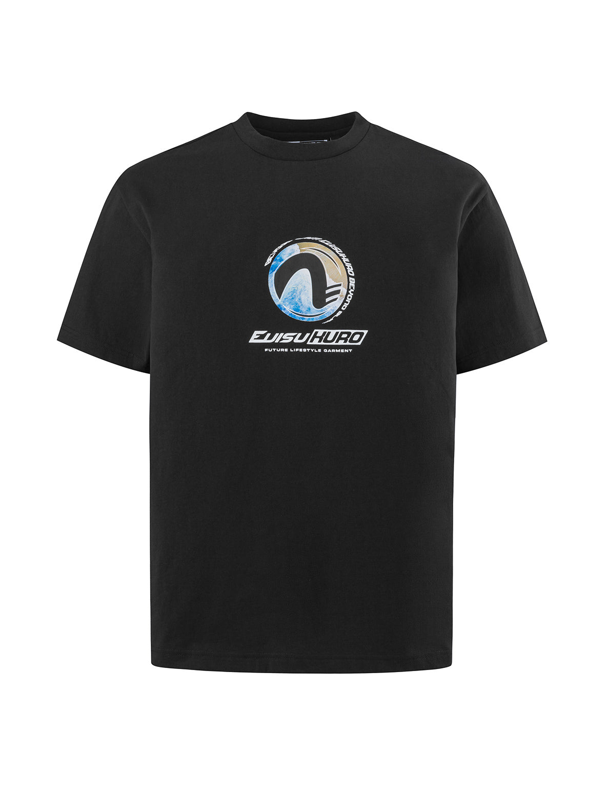 EVISUKURO モチーフプリント レギュラーフィット コンプレッションTシャツ