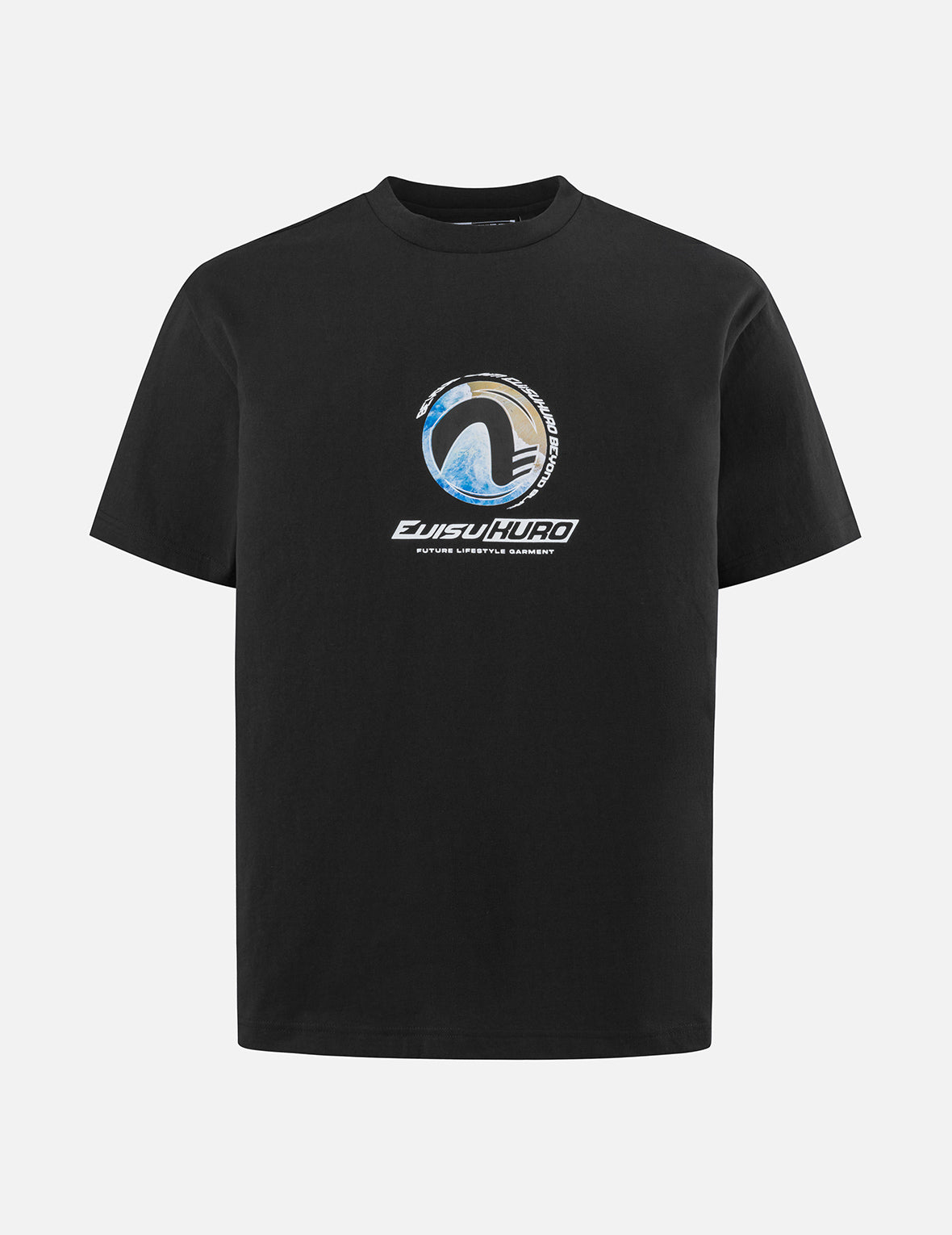 EVISUKURO モチーフプリント レギュラーフィット コンプレッションTシャツ