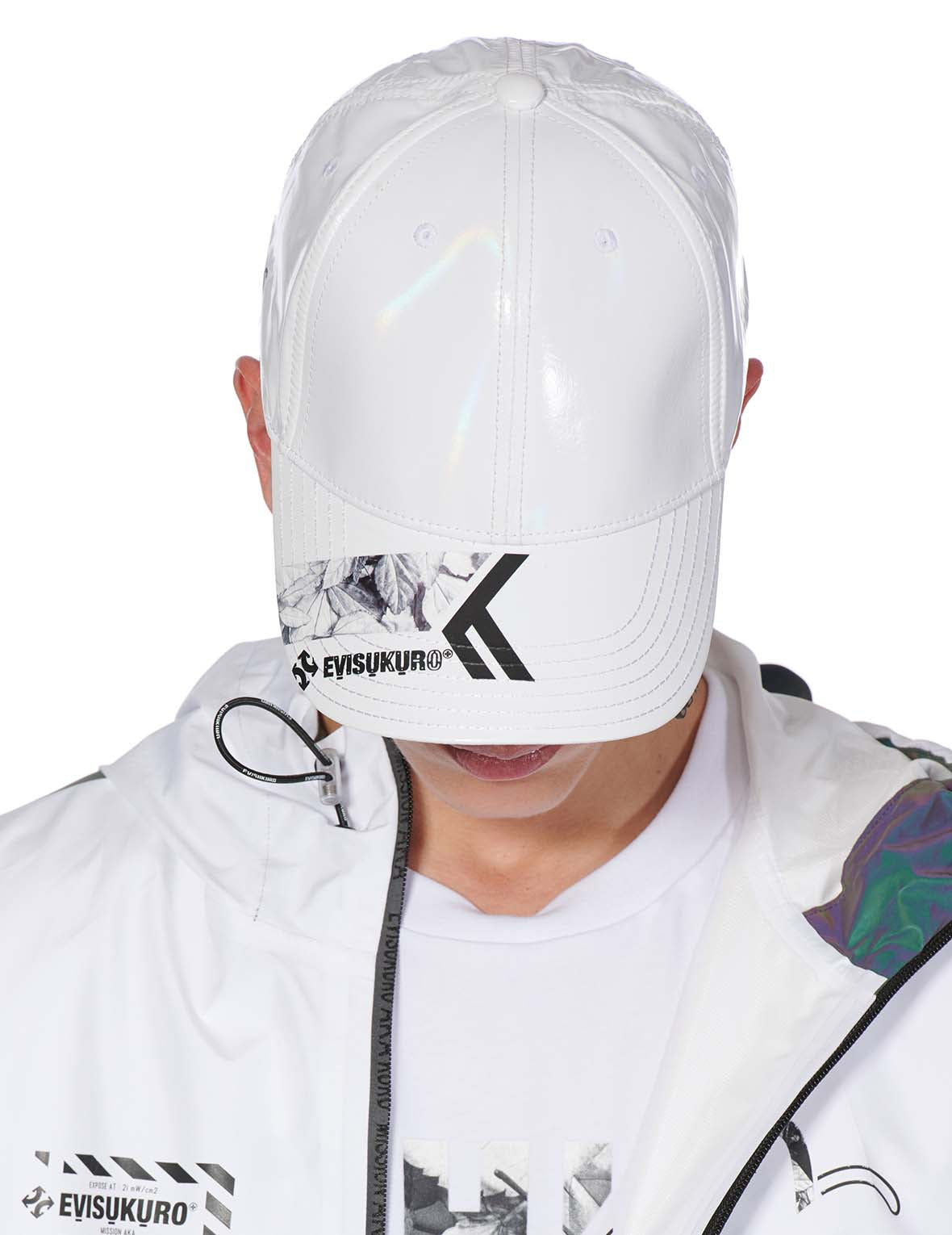 Seagull and Logo Printed Pearl White Dad Cap
