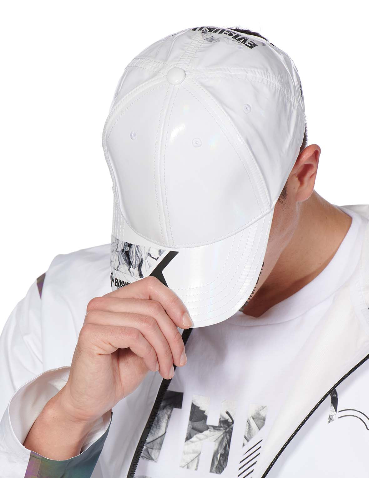 Seagull and Logo Printed Pearl White Dad Cap