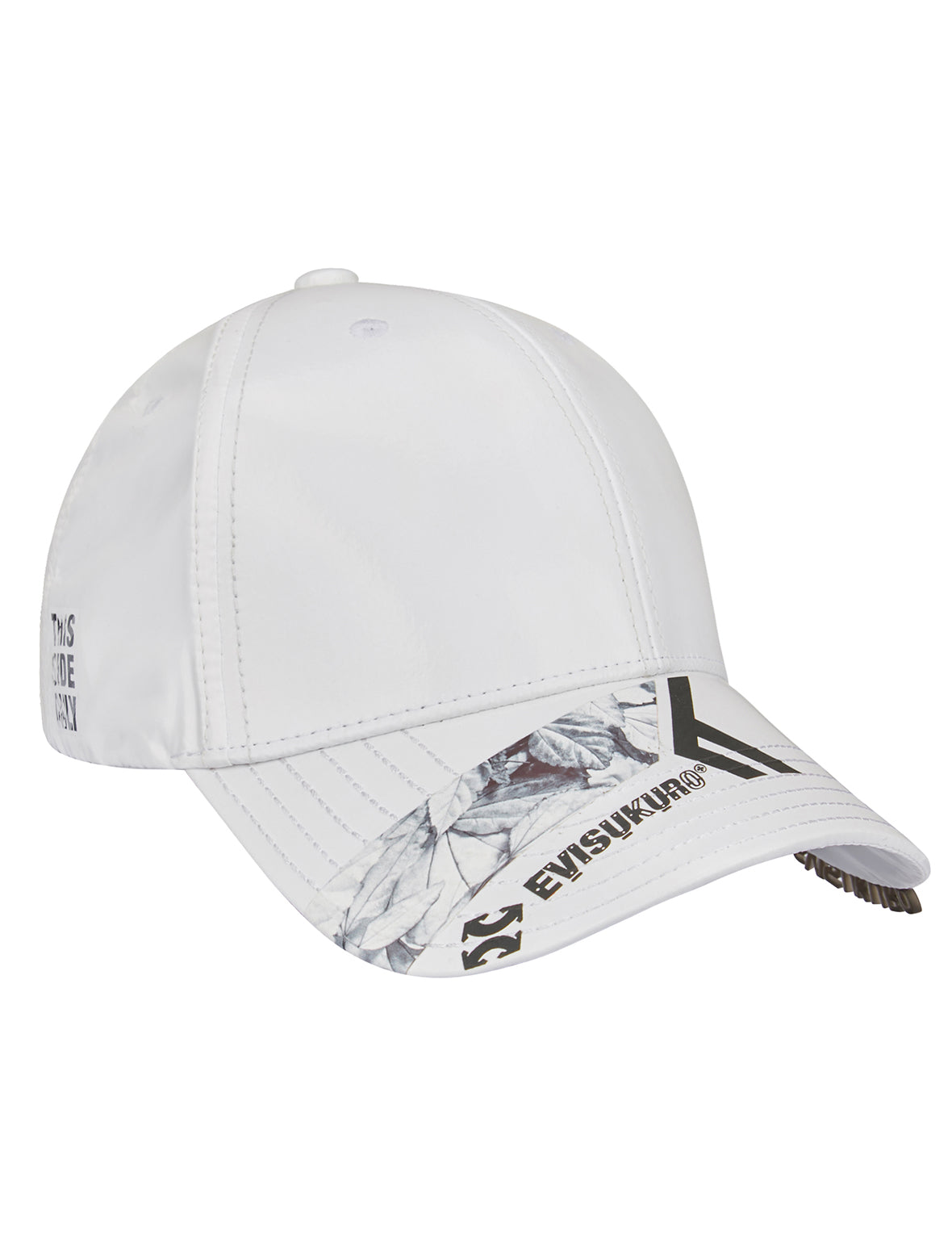 Seagull and Logo Printed Pearl White Dad Cap