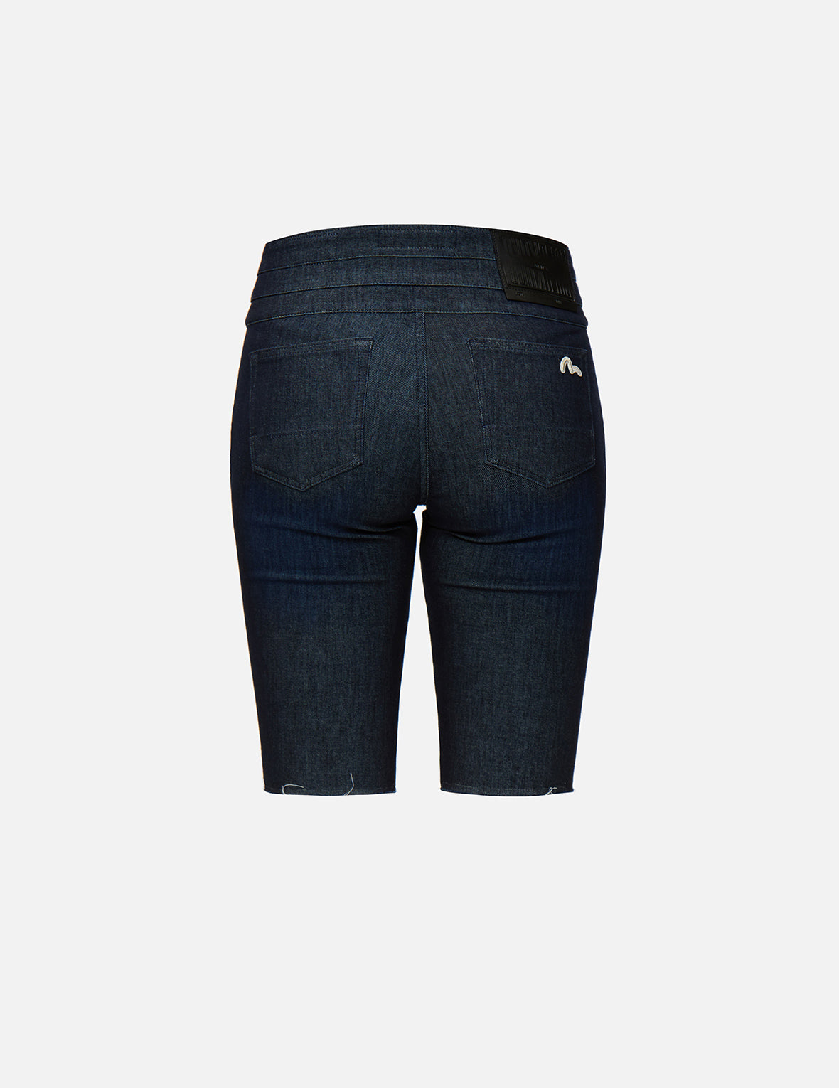 Kamon Embroidered Bermuda Denim Shorts