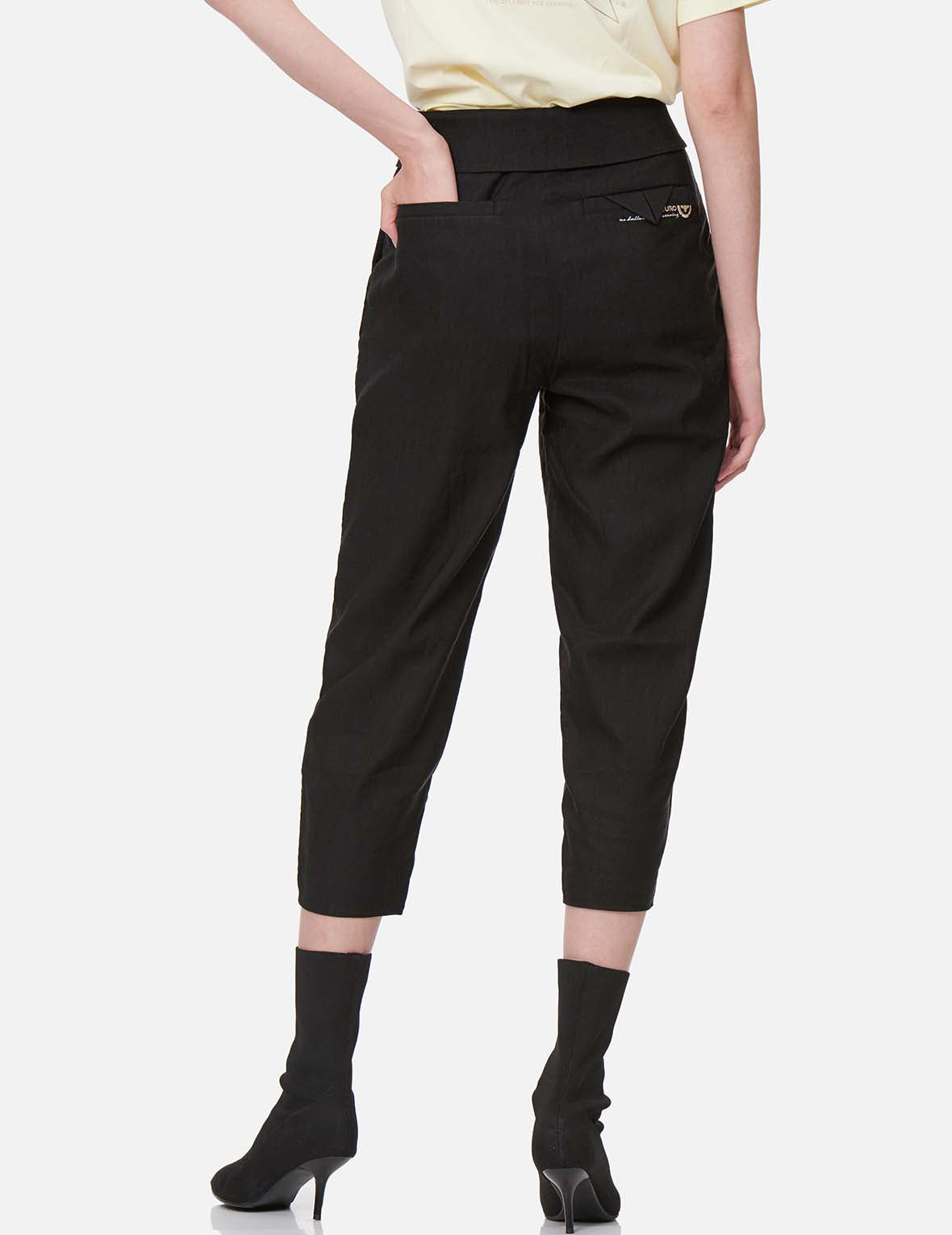 Logo Embroidery Tapered Pants