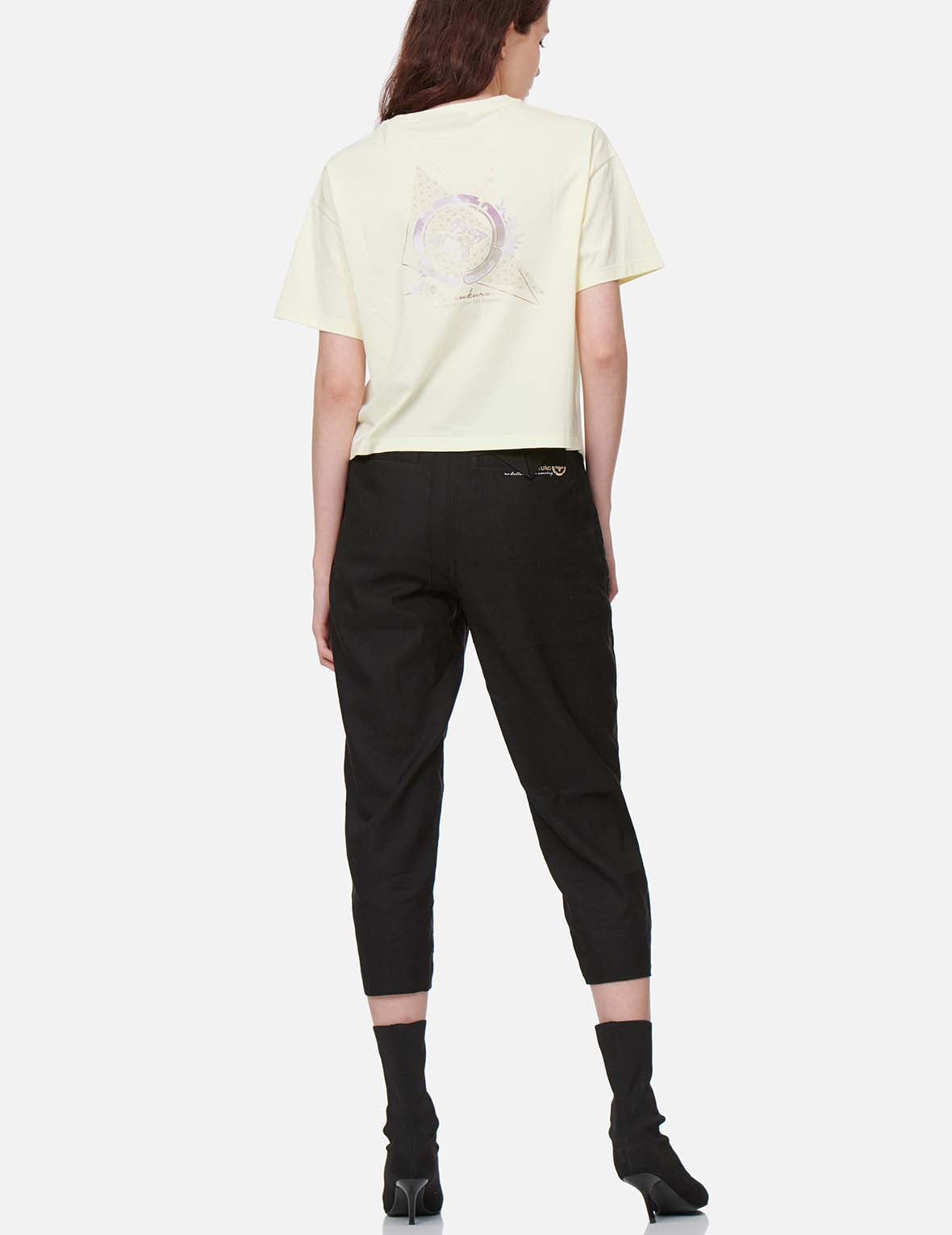 Logo Embroidery Tapered Pants
