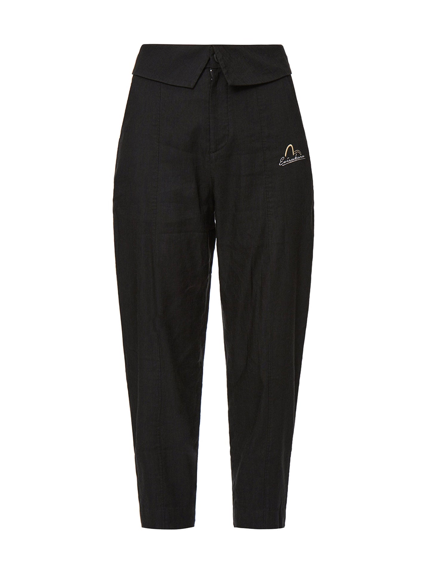 Logo Embroidery Tapered Pants