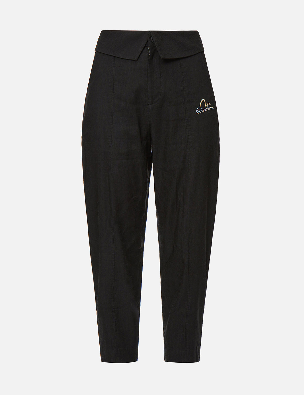 Logo Embroidery Tapered Pants