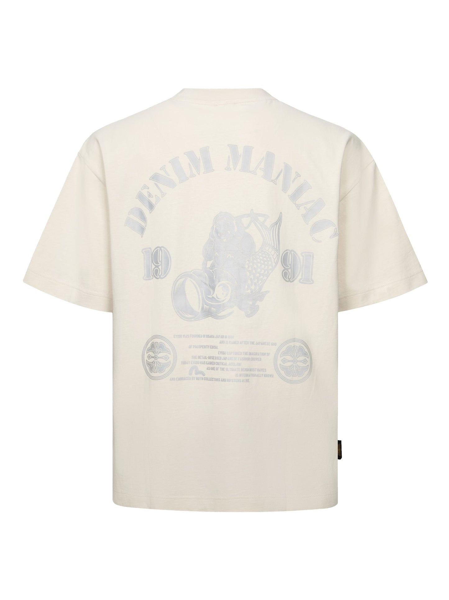福神のリフレクタープリントルーズフィットTシャツ