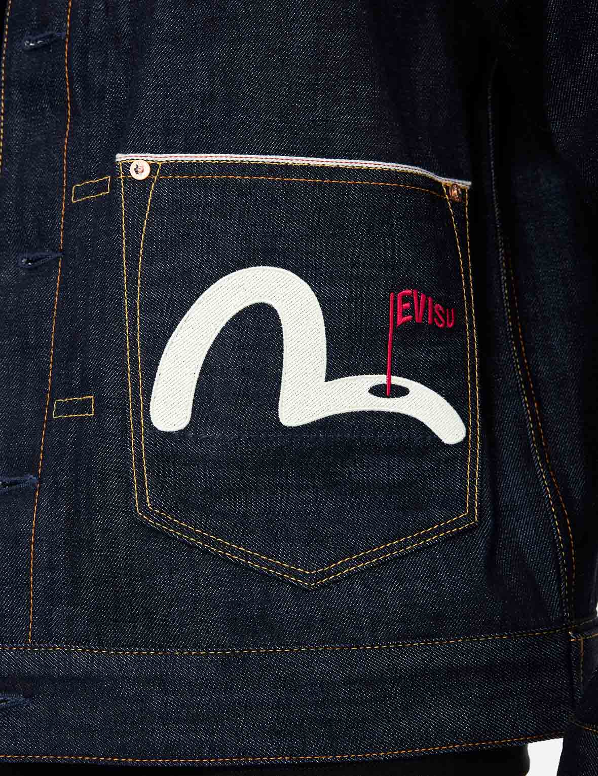 Godhead Golfing Print Regular Fit Denim Jacket