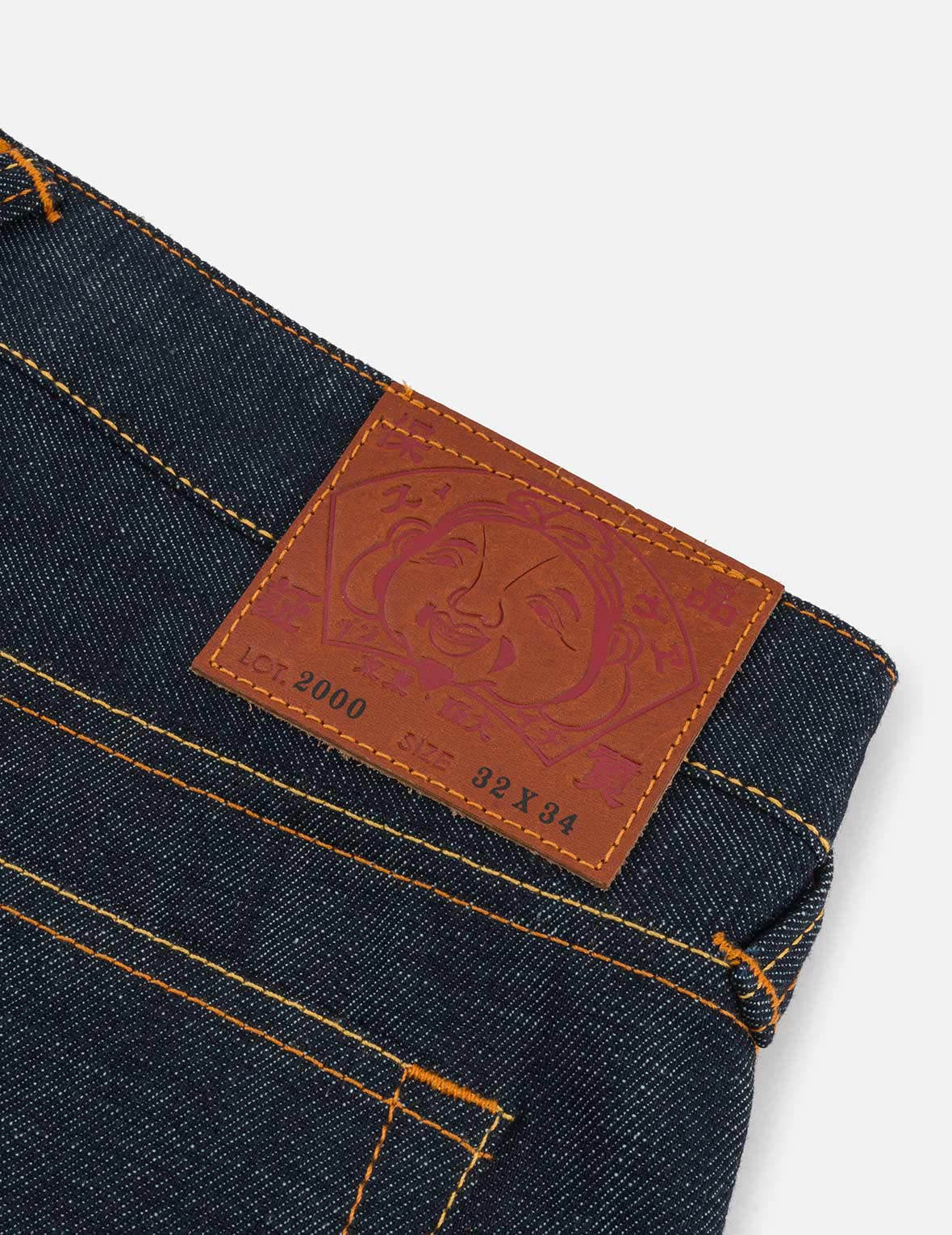 Multi-Pocket with Brocade Patch Regular Fit Jeans #2000