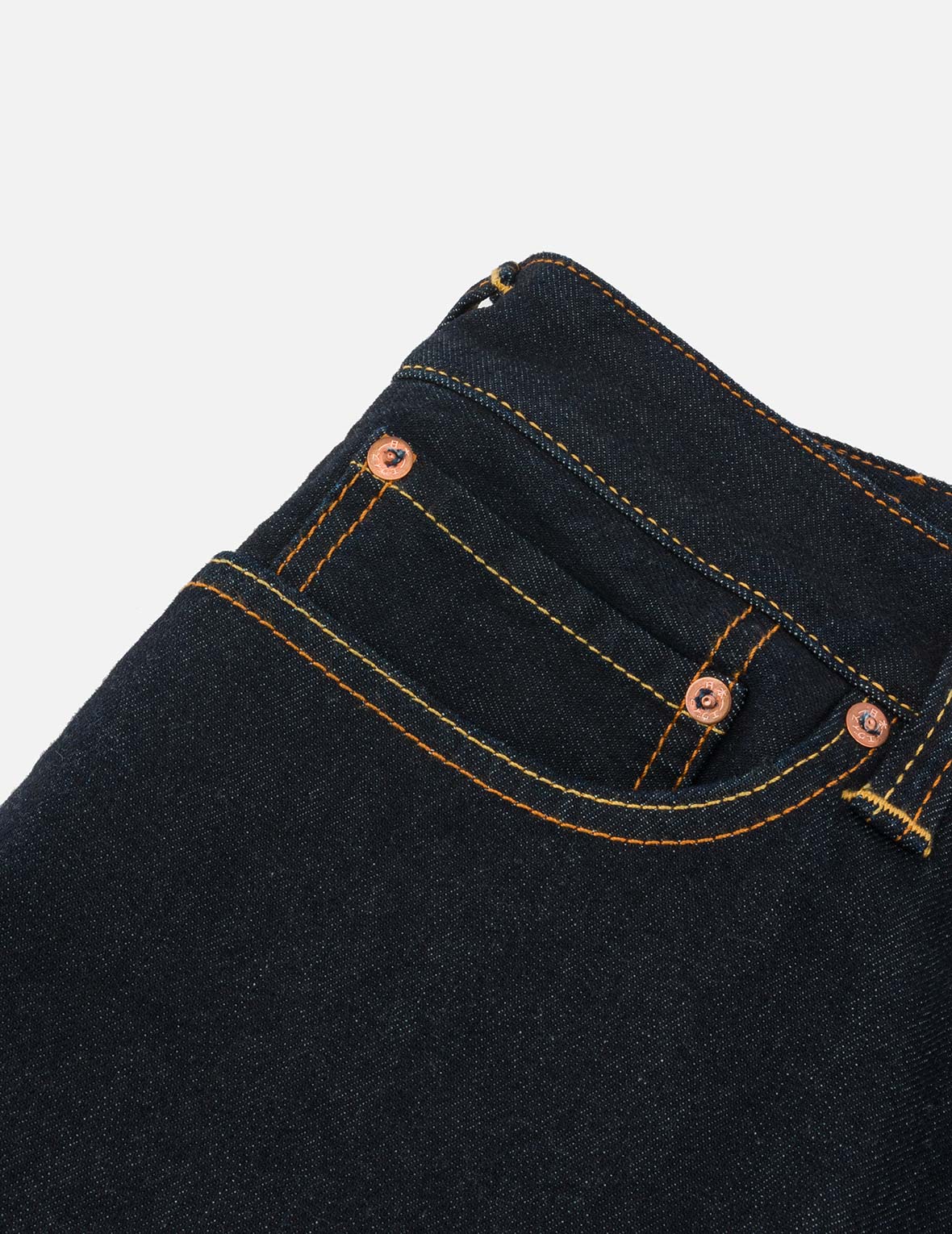 Seagull with Kamon Print Pockets Taper Fit Jeans #2017