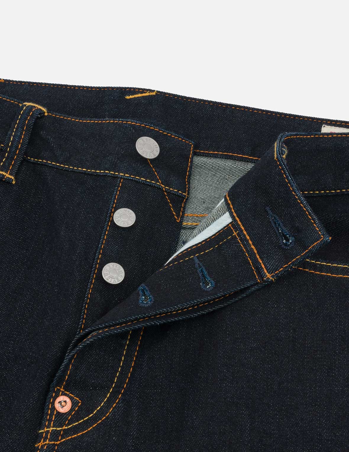 Seagull with Kamon Print Pockets Taper Fit Jeans #2017