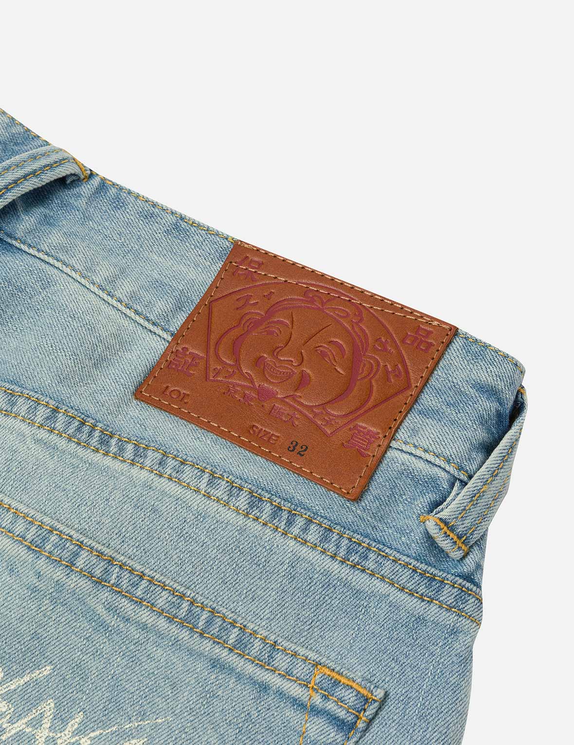 Multi-Pocket with Seagull Print 3D Fit Jeans