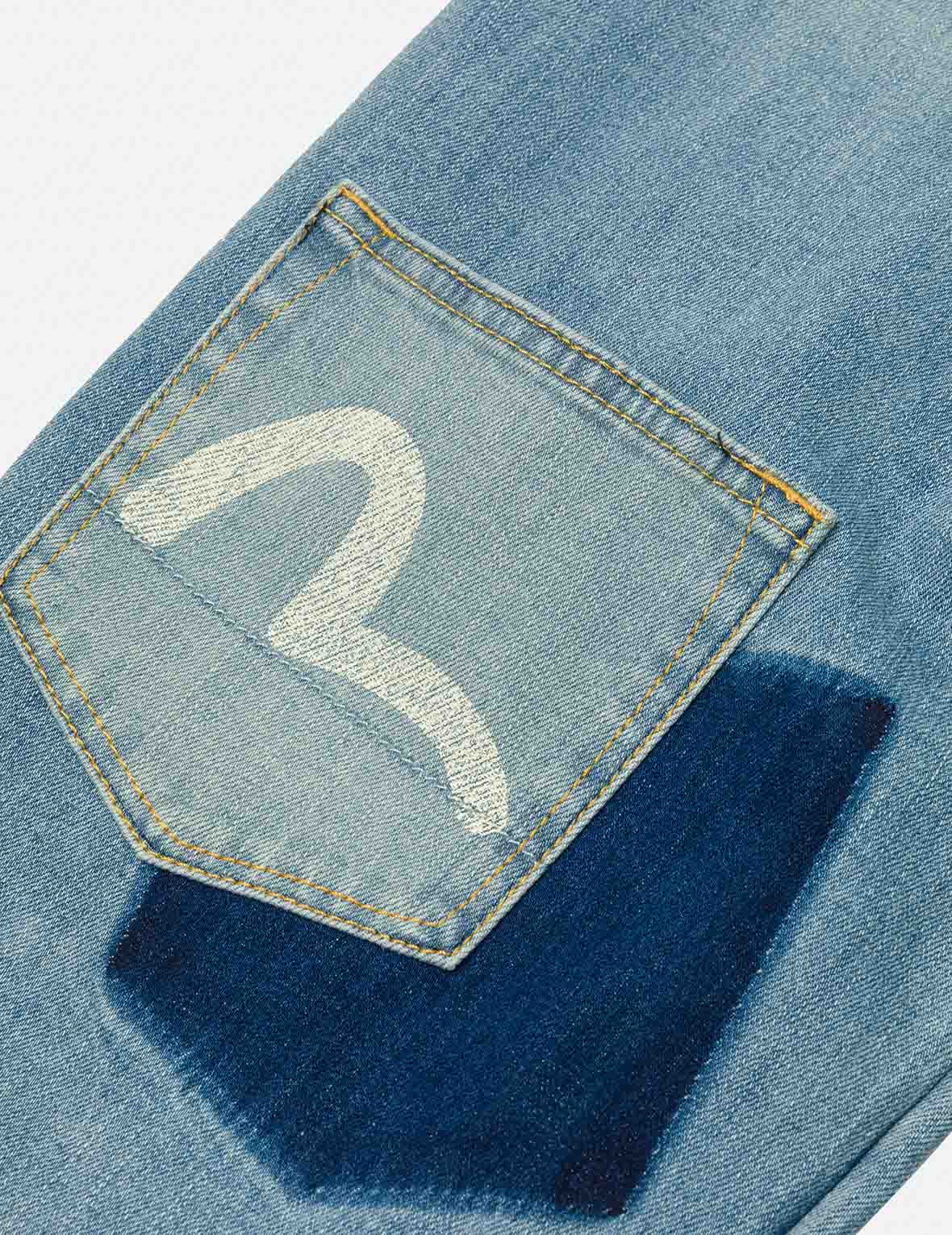 Multi-Pocket with Seagull Print 3D Fit Jeans