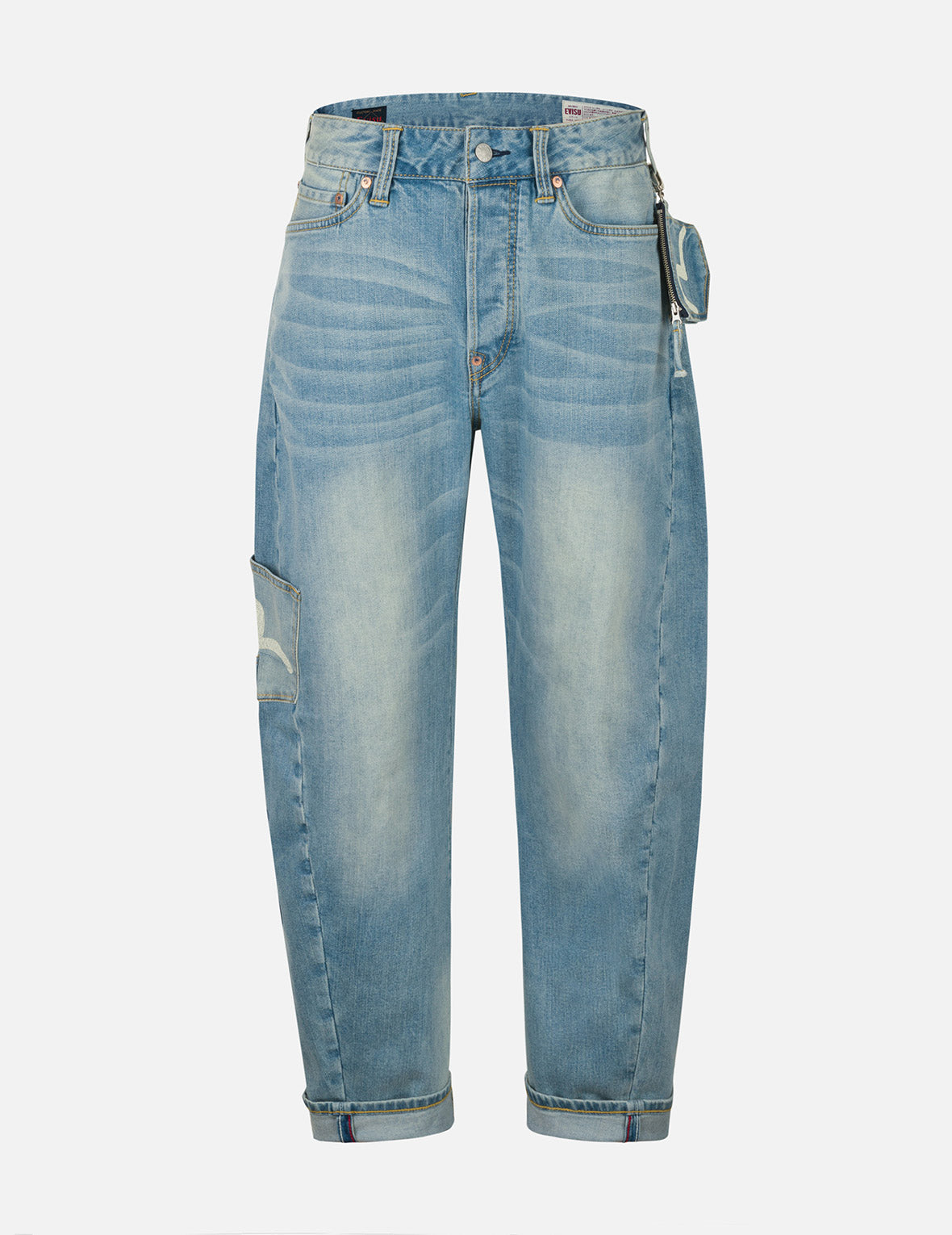 Multi-Pocket with Seagull Print 3D Fit Jeans