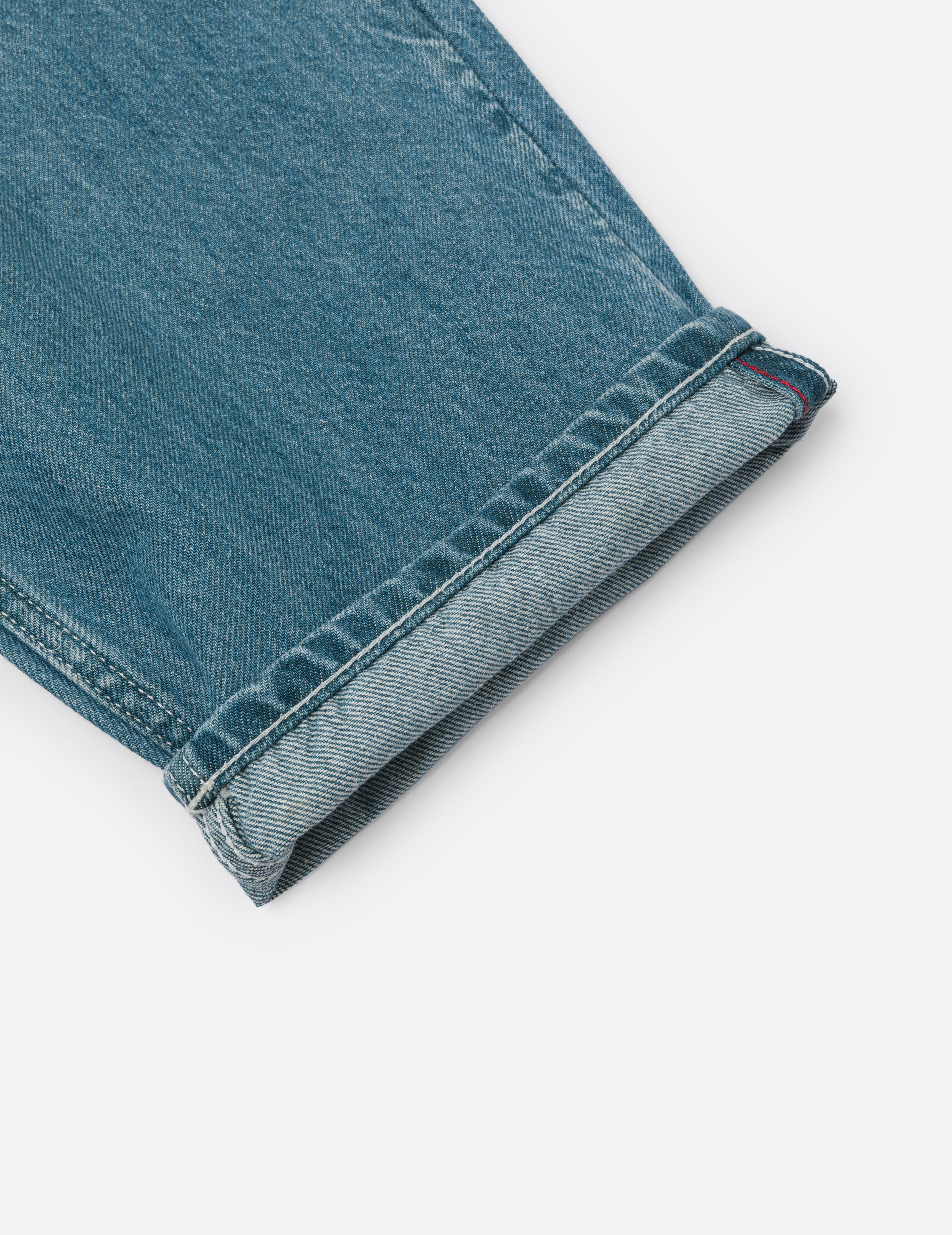 遊び心のあるカモメプリント ポケット ルーズフィット ジーンズ #2038