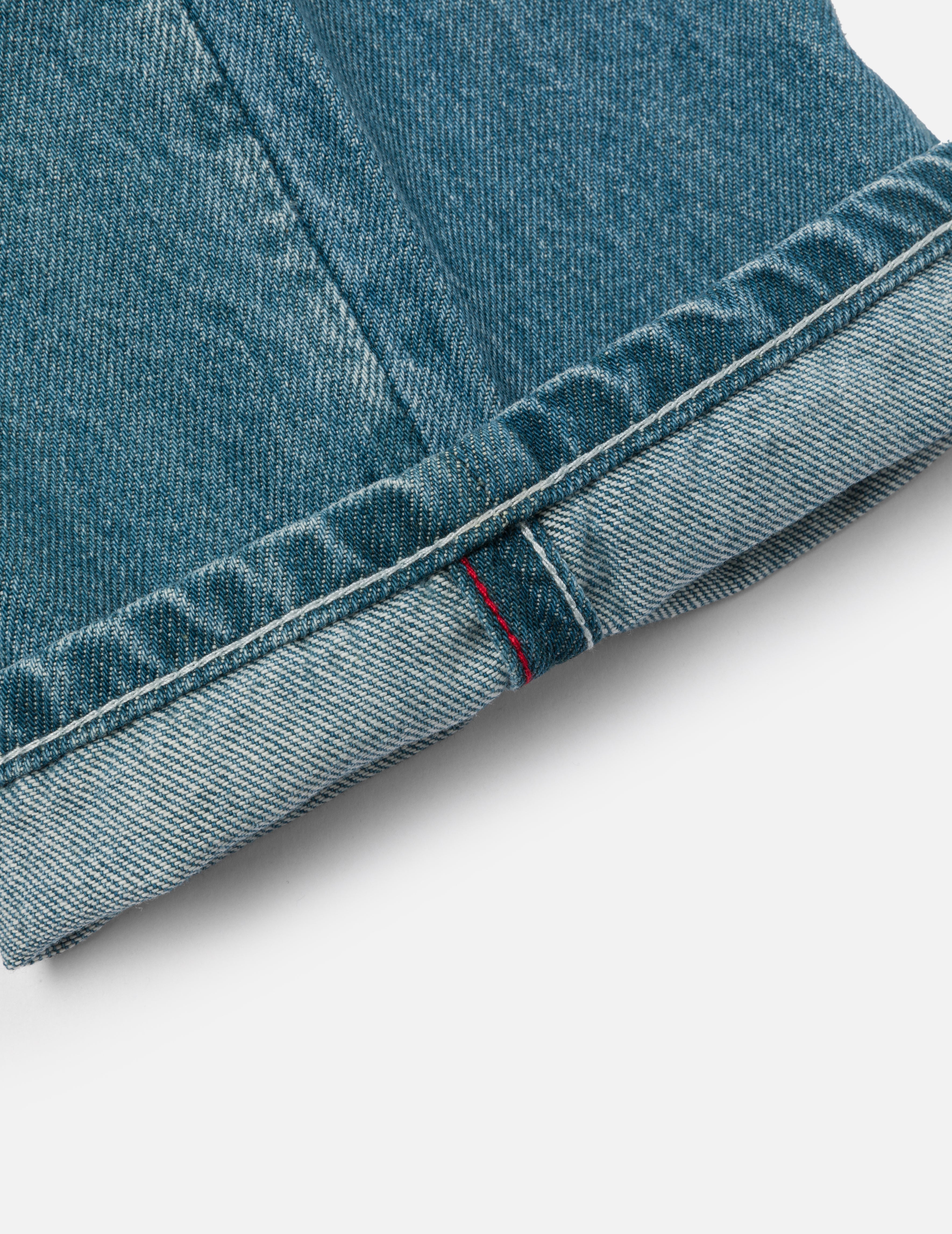 遊び心のあるカモメプリント ポケット ルーズフィット ジーンズ #2038