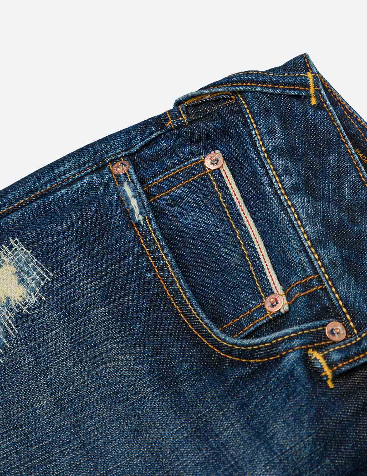 カモメプリント キャロットフィット ジーンズ #2017