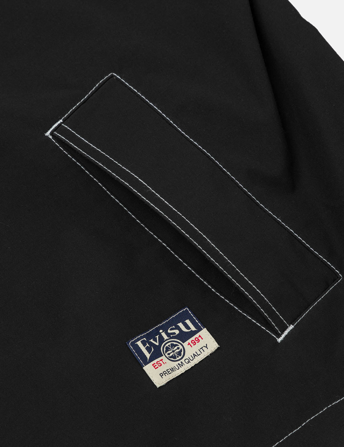 だるまプリント&ロゴ アップリケ リラックス フィット フーデッド ジャケット