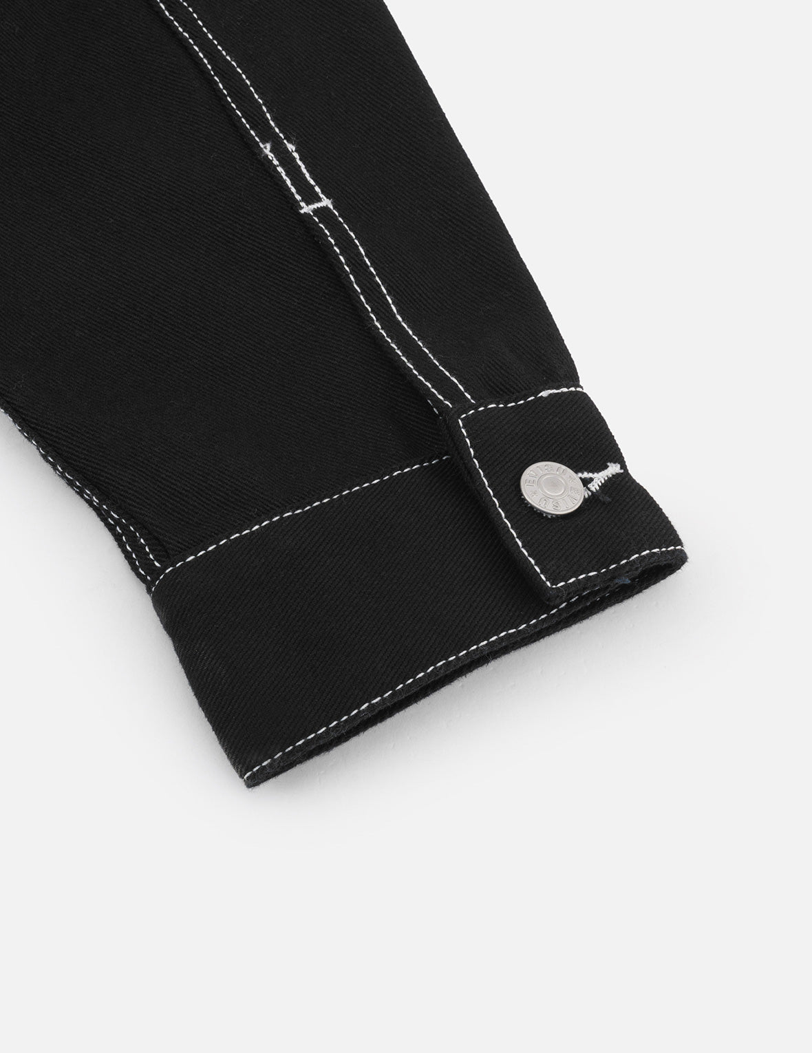 仏頭と地図アップリケ刺繍 ファッションフィット ワーカーデニムジャケット