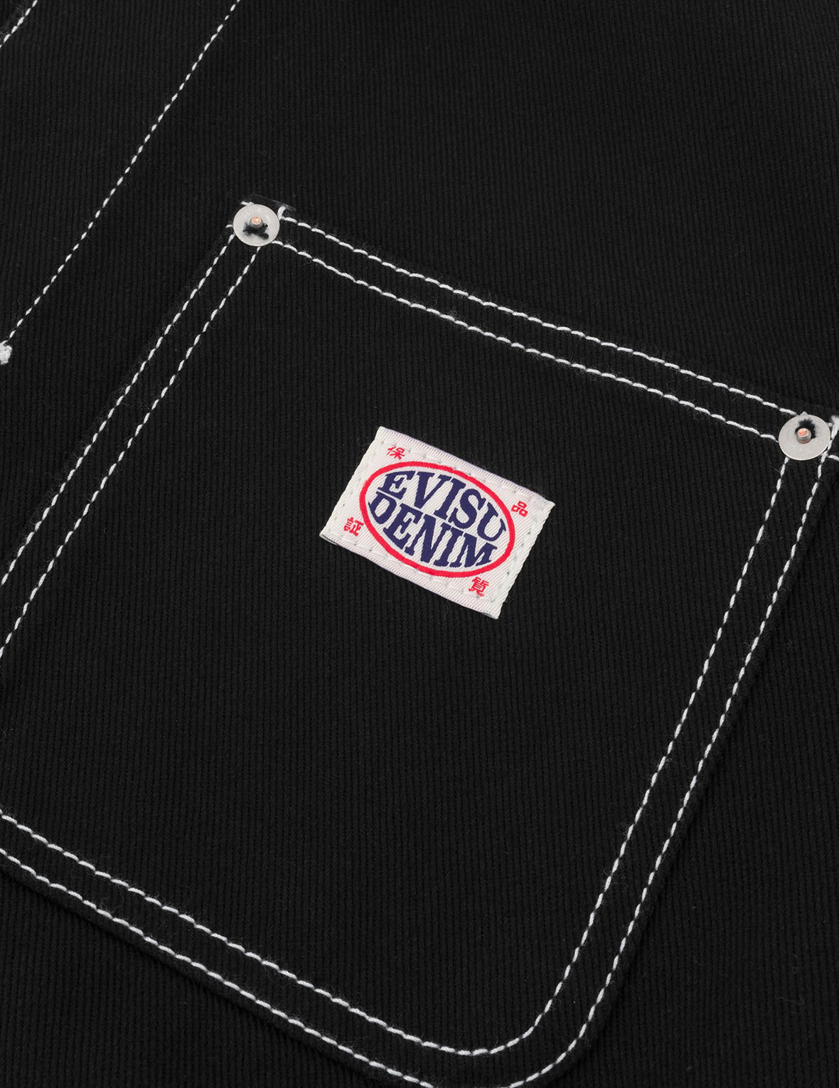 仏頭と地図アップリケ刺繍 ファッションフィット ワーカーデニムジャケット