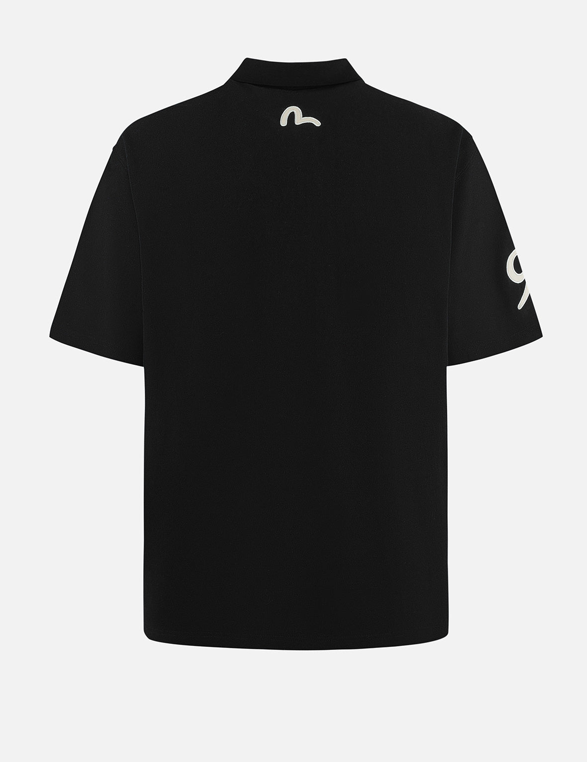Hakutaku and Logo Embroidery Oversized Polo Shirt
