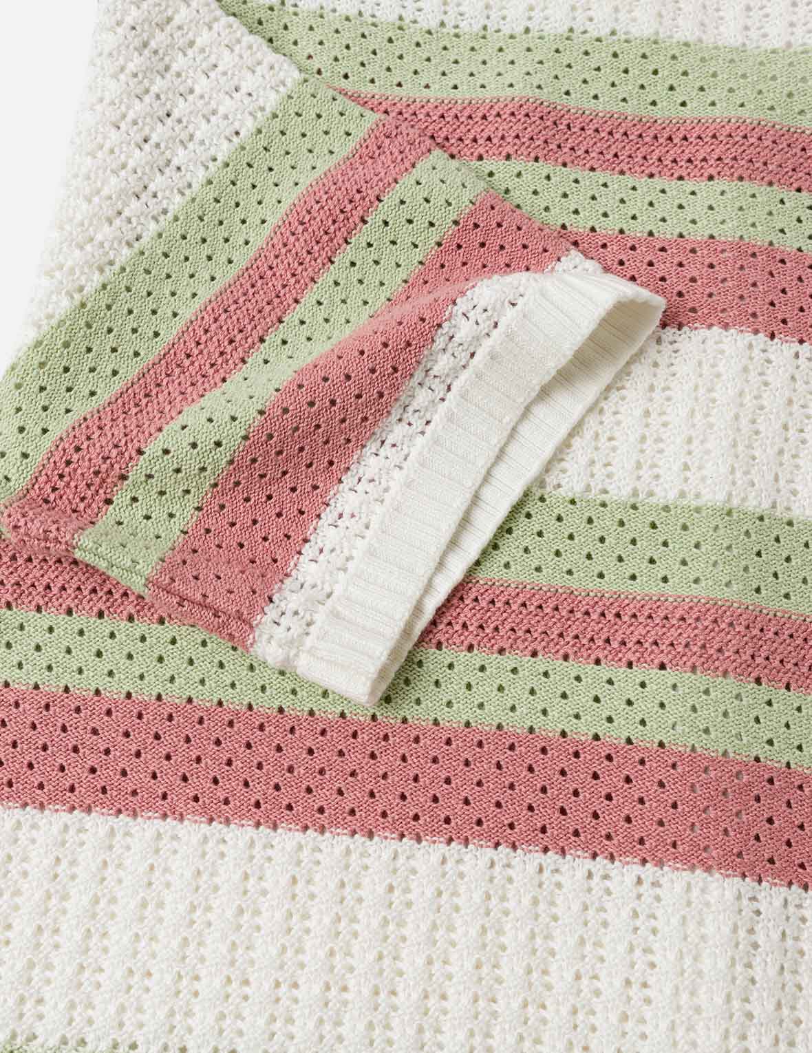 カモメ刺繍 リラックスフィット 半袖ニットシャツ