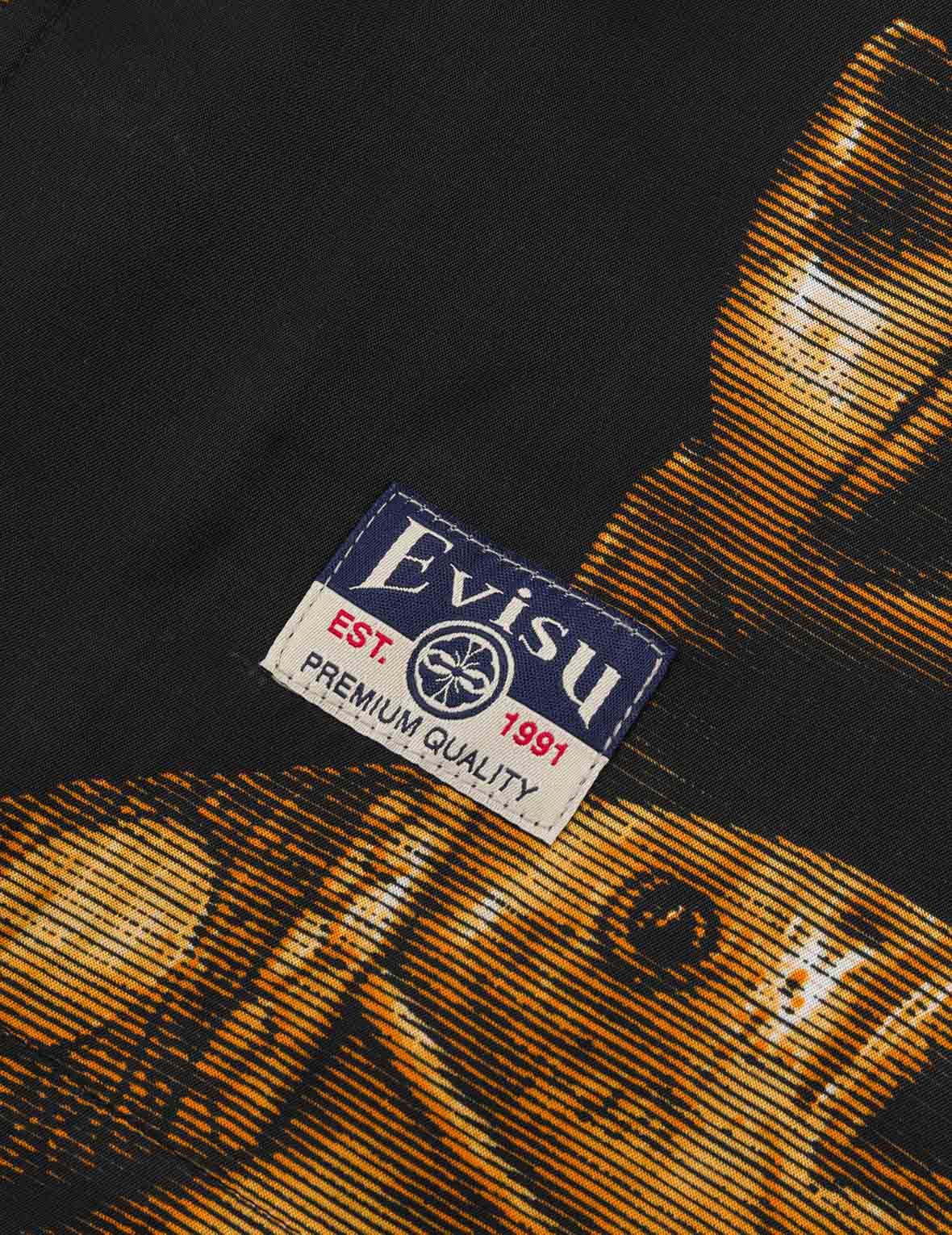 総柄仏頭プリント ボクシーTシャツ
