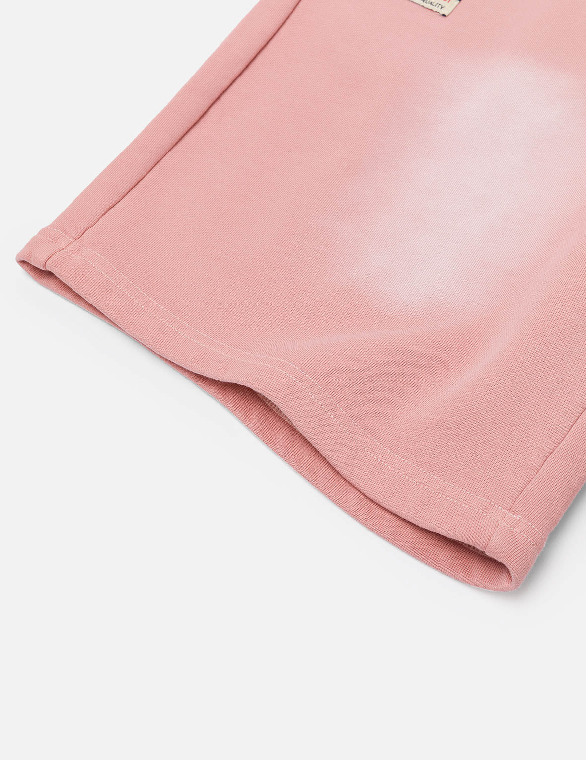 ロゴアップリケ刺繍 ヘビーウォッシュ ファッションフィット スウェットショーツ