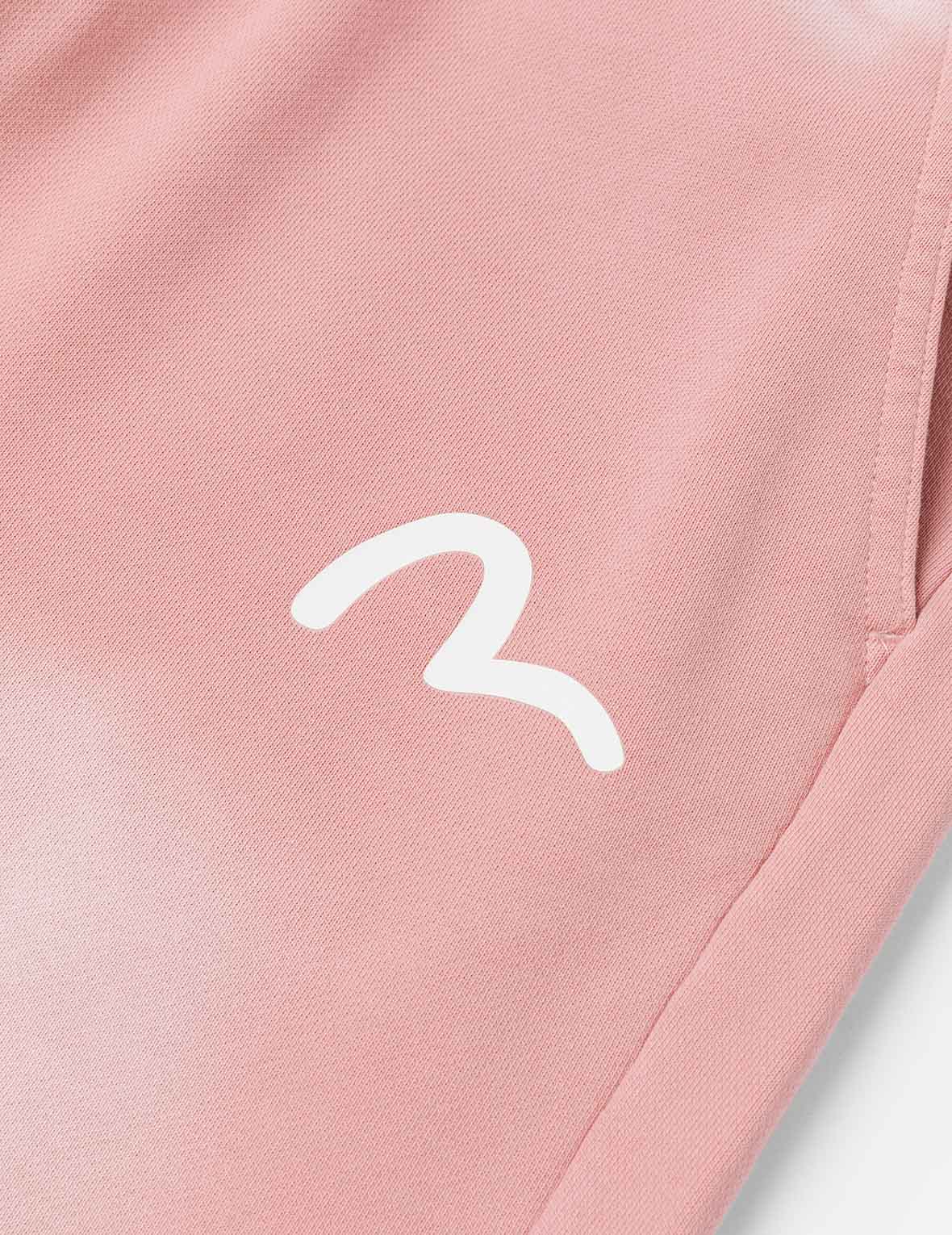 ロゴアップリケ刺繍 ヘビーウォッシュ ファッションフィット スウェットショーツ