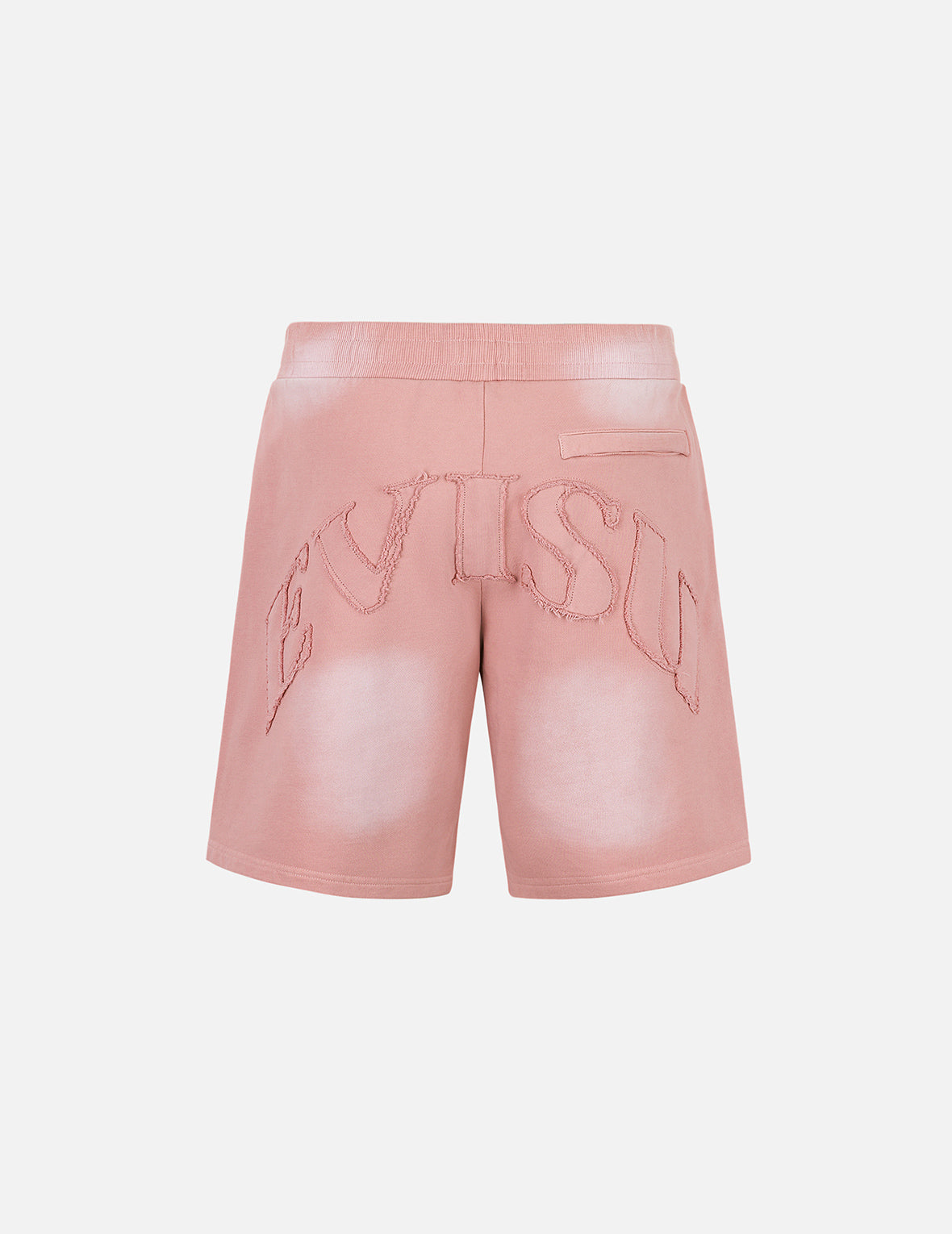 ロゴアップリケ刺繍 ヘビーウォッシュ ファッションフィット スウェットショーツ