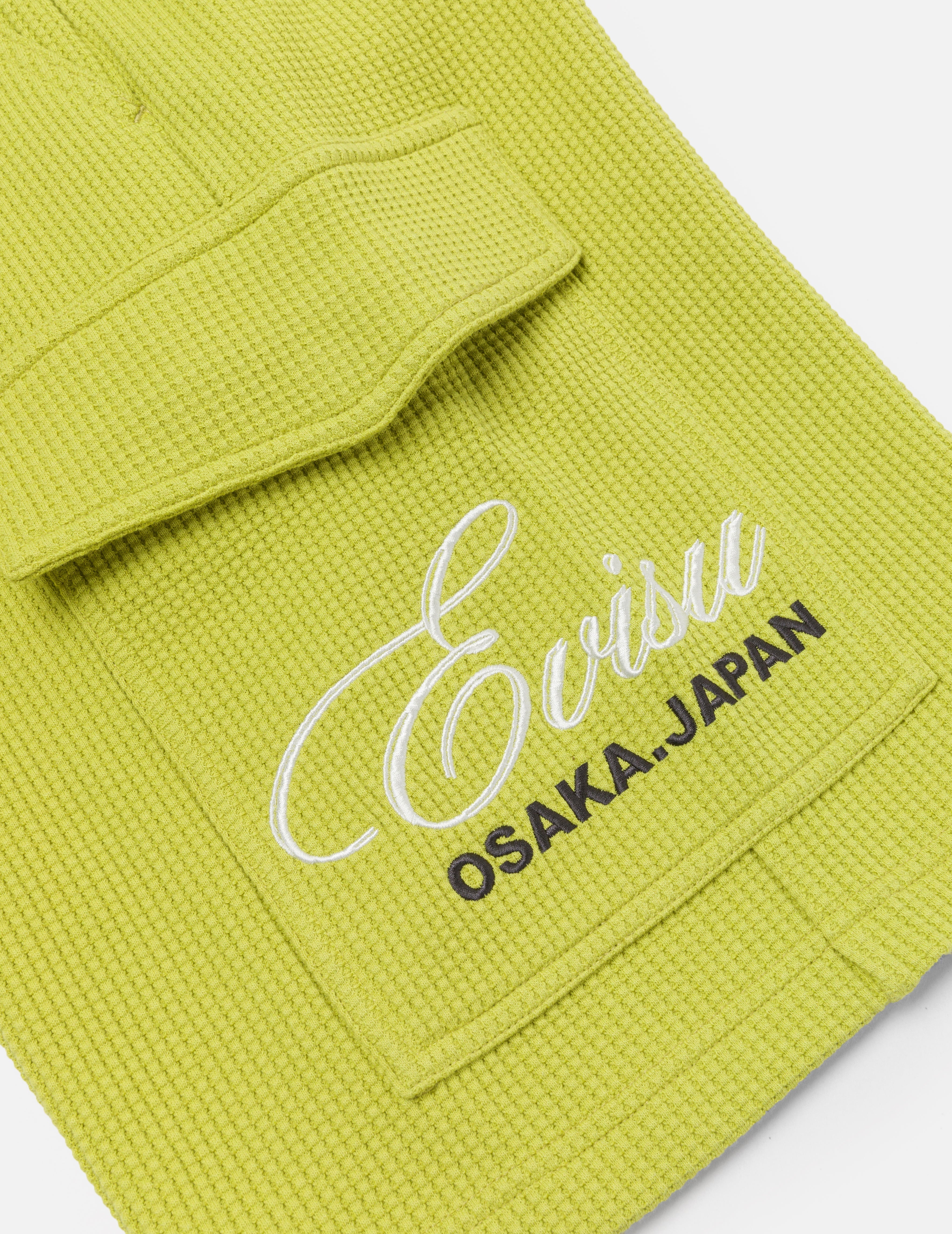 カモメ&ロゴ刺繍 ファッションフィット ワッフルスウェットショーツ