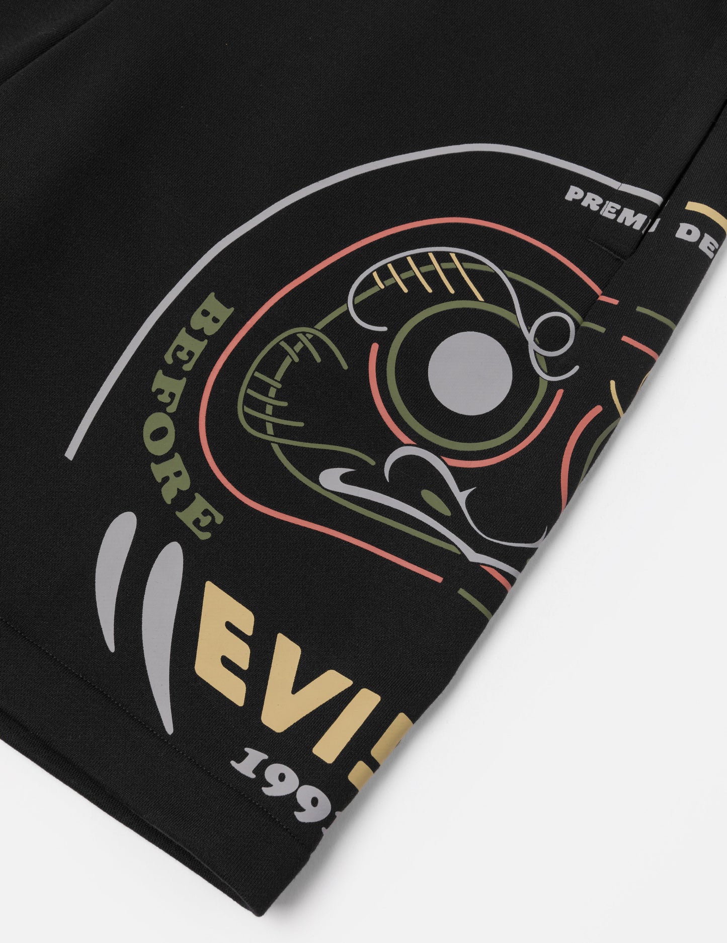 Daruma Print Regular Fit Sweatshorts