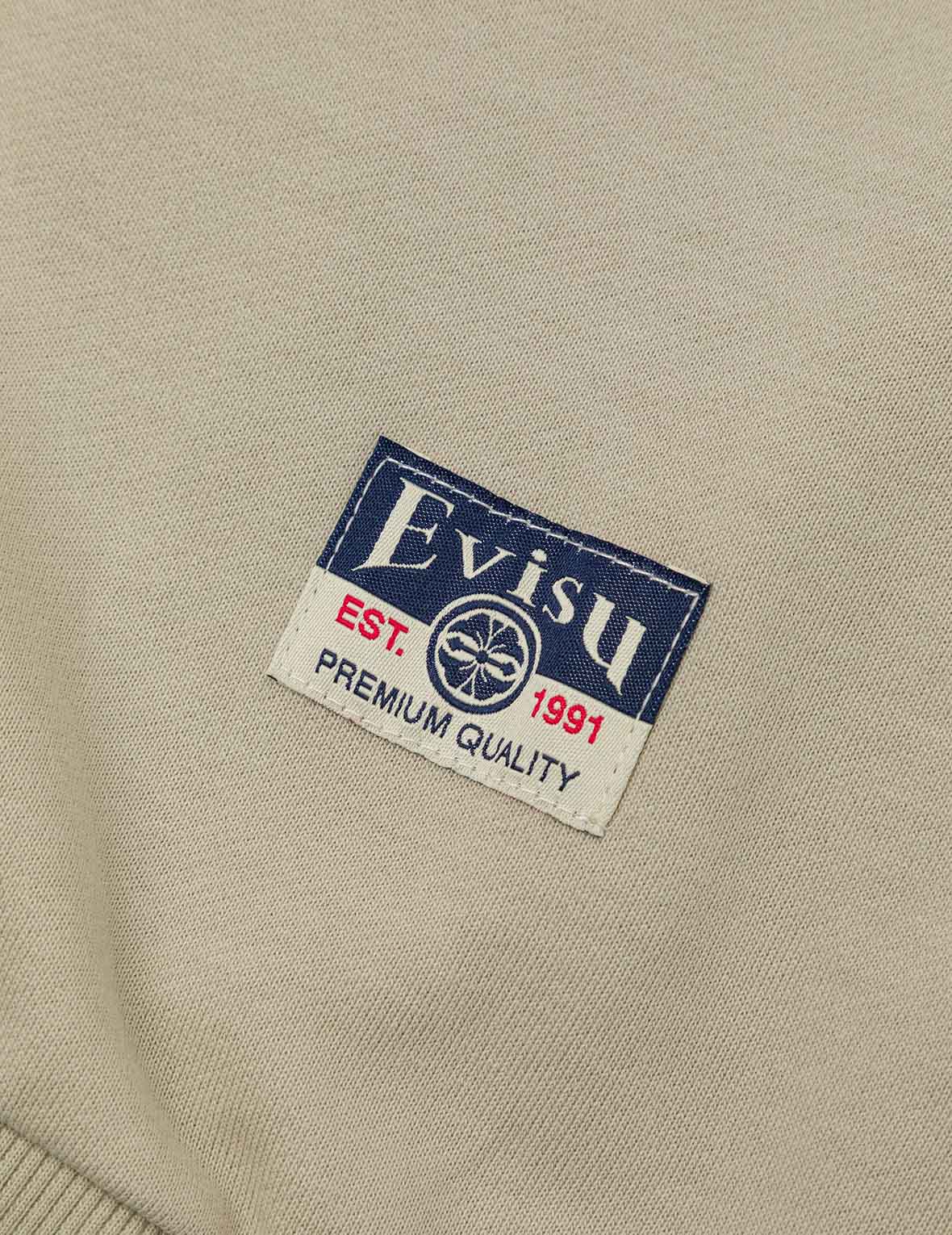 だるまとロゴ刺繍 リラックスフィット スウェットシャツ