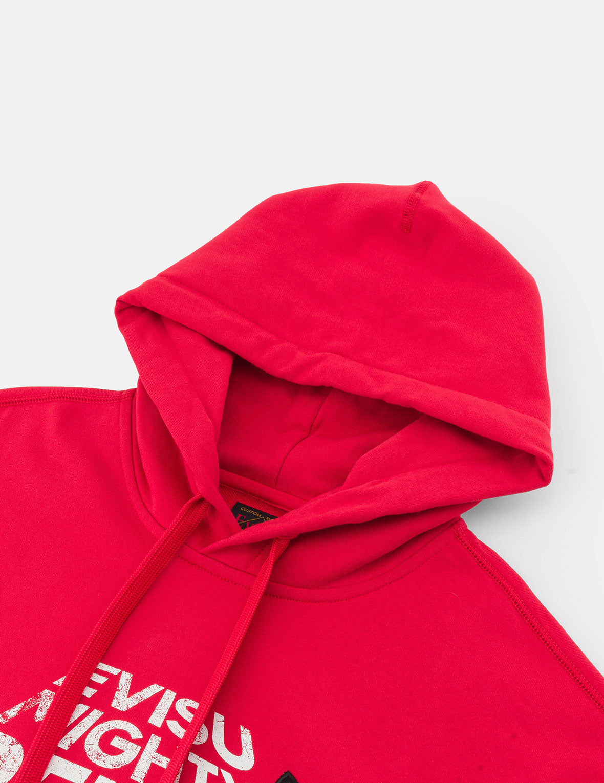 Slogan Print with Godhead Patch Embroidery Relax Fit Hoodie