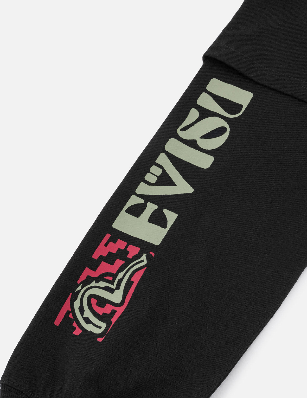 2-in-1 Indian Totem Print Relax Fit Long Sleeves T-shirt