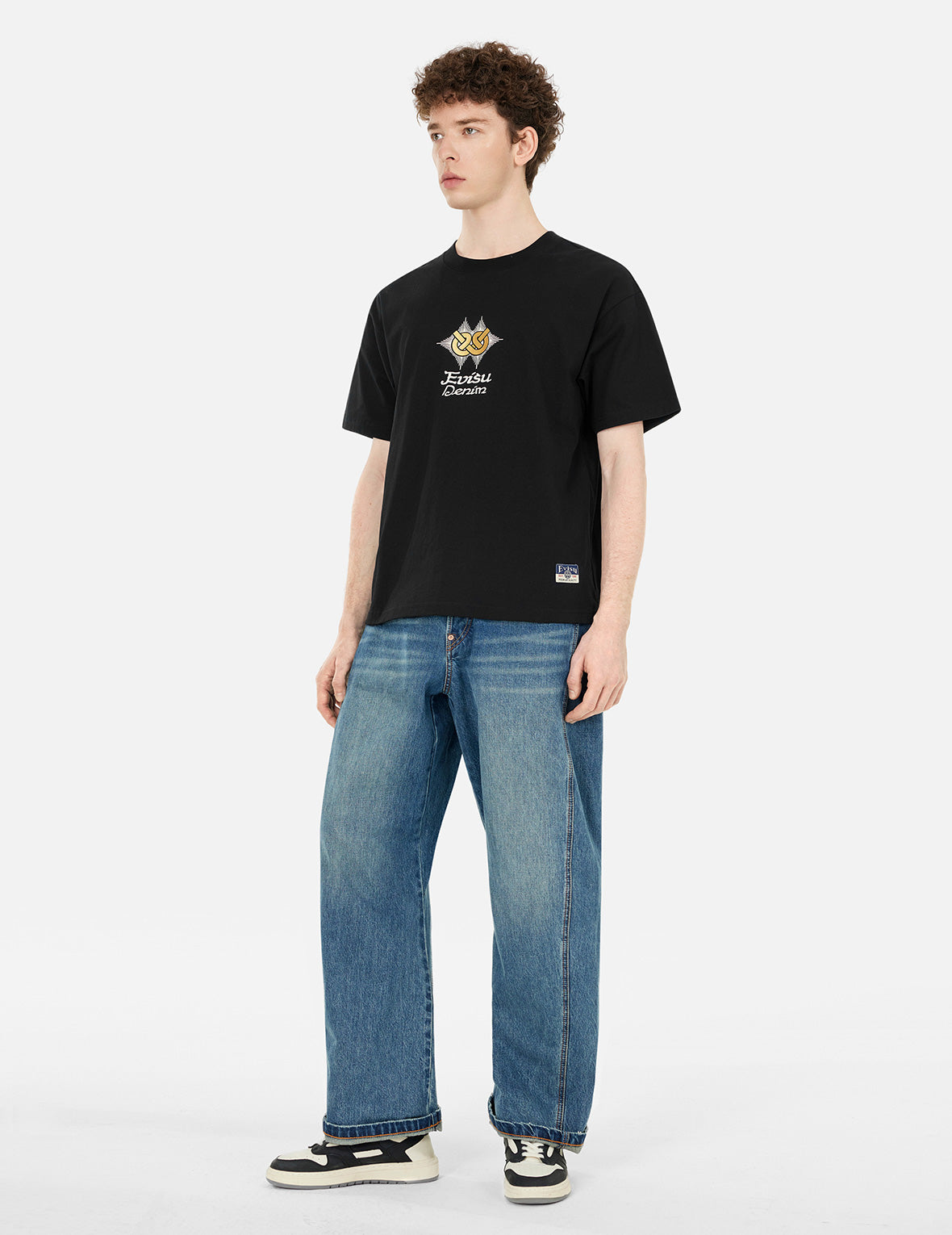 白沢プリント リラックスフィットTシャツ