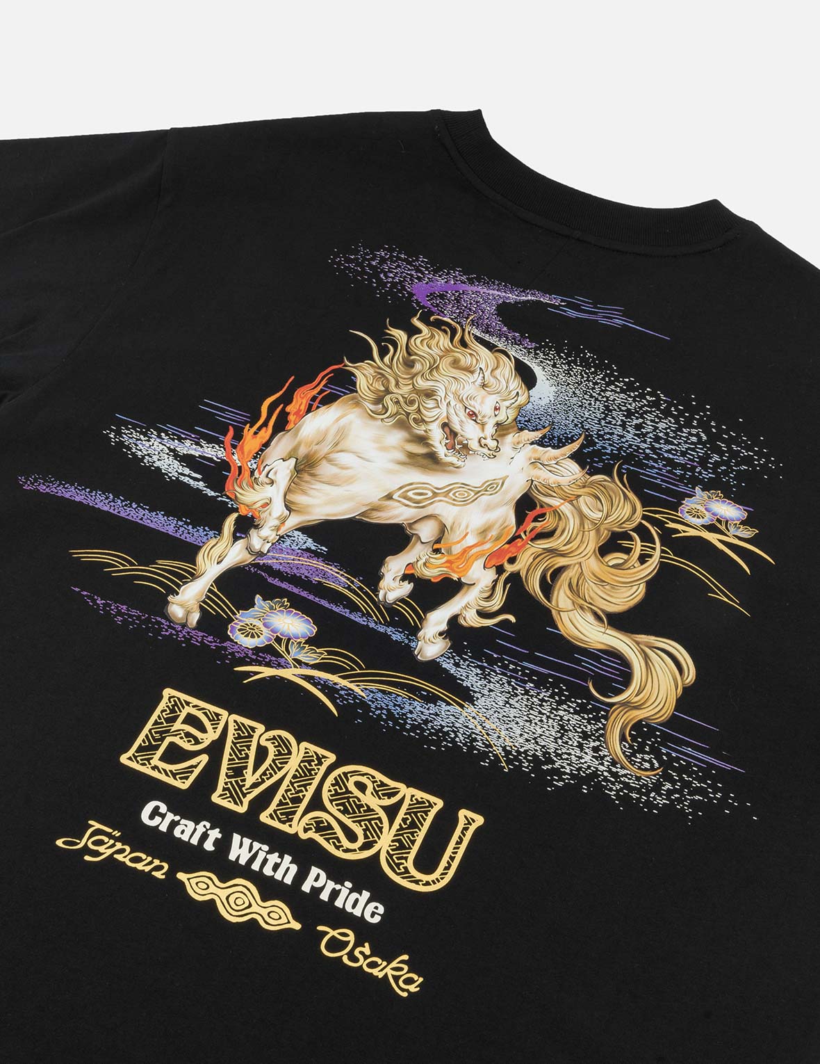 白沢プリント リラックスフィットTシャツ