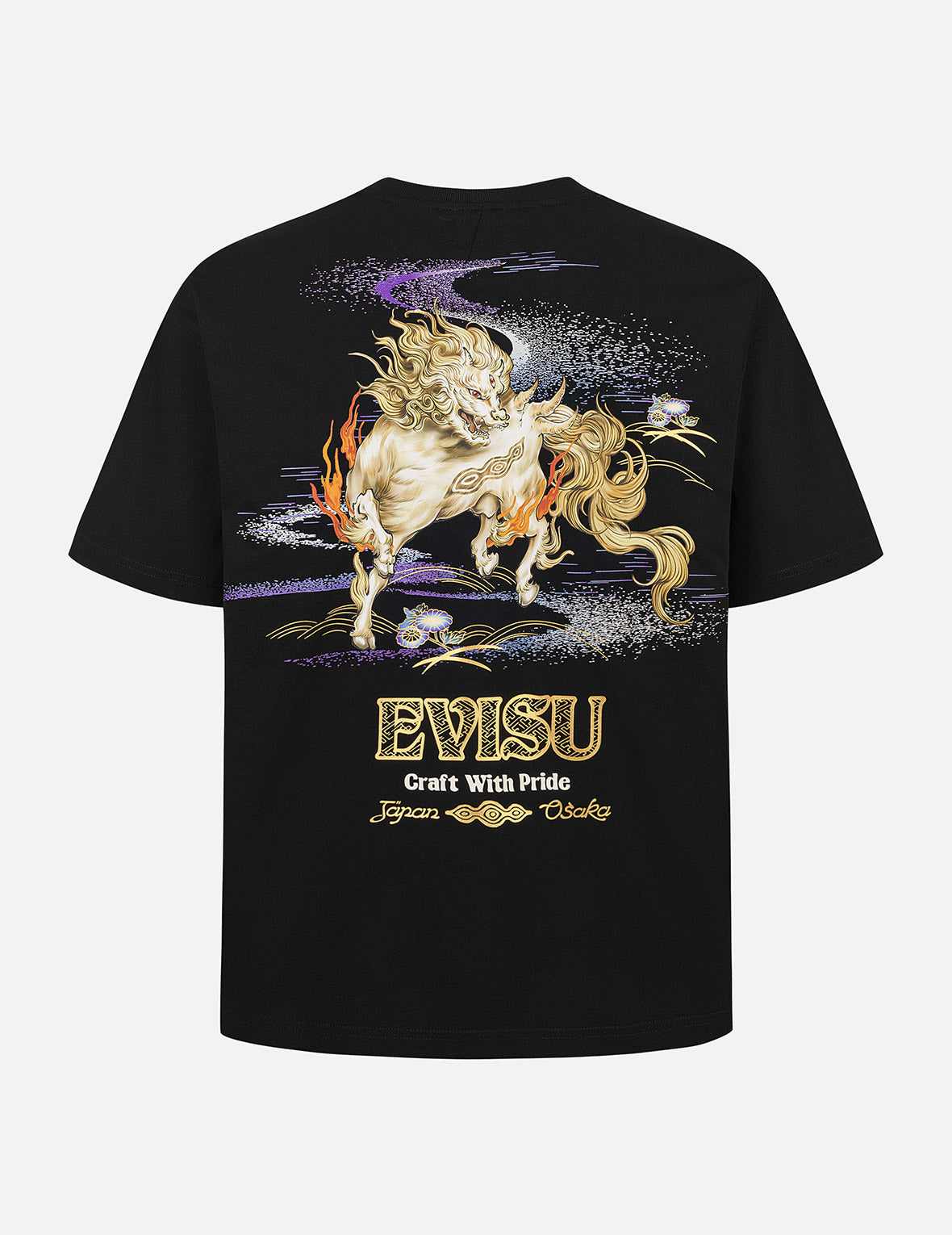 白沢プリント リラックスフィットTシャツ