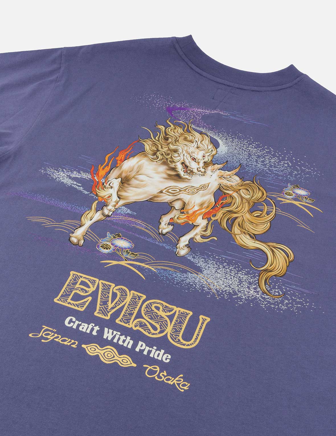 白沢プリント リラックスフィットTシャツ