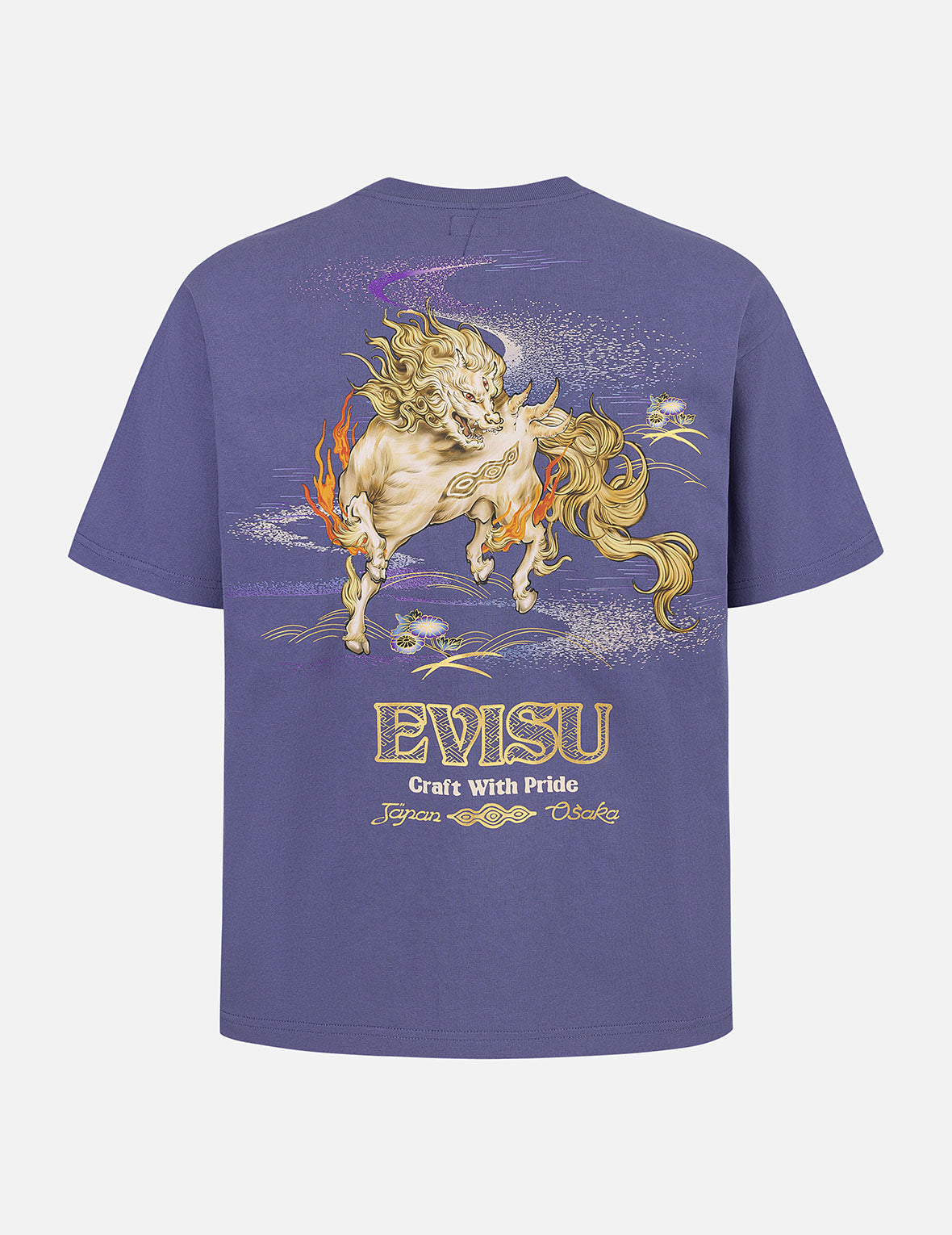 白沢プリント リラックスフィットTシャツ