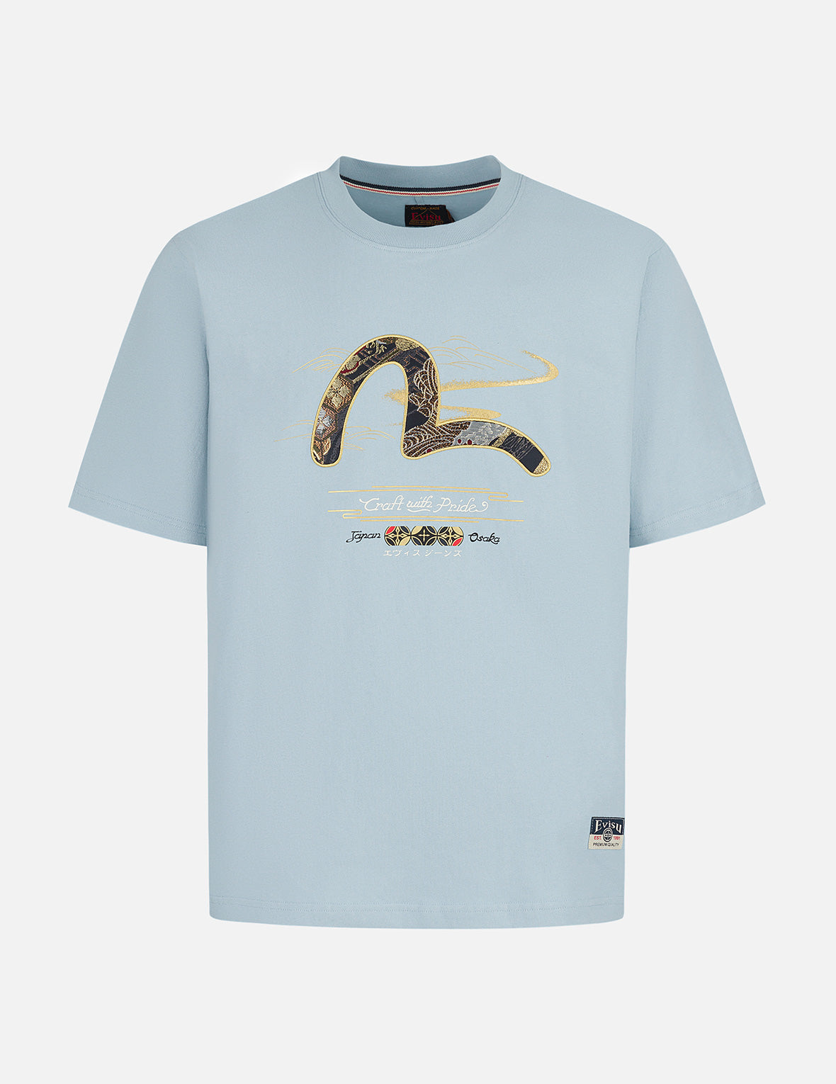 ブロケードカモメアップリケ レギュラーフィットTシャツ