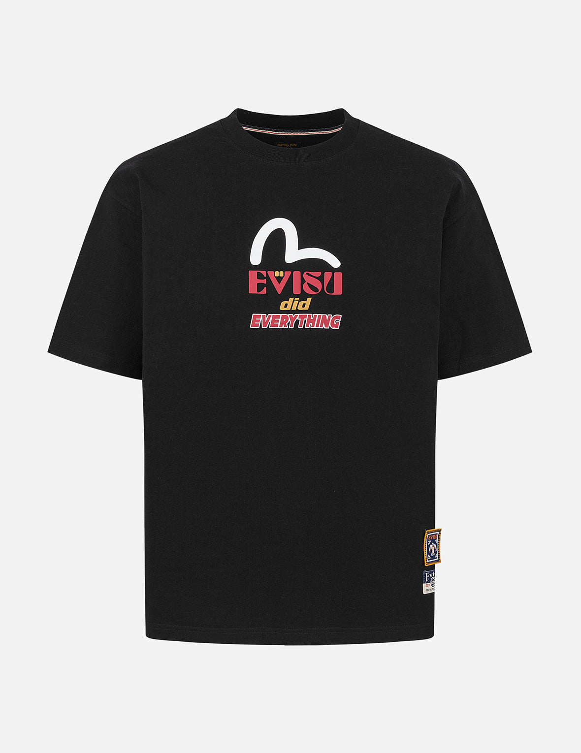 だるまとトーテムプリント リラックスフィット Tシャツ