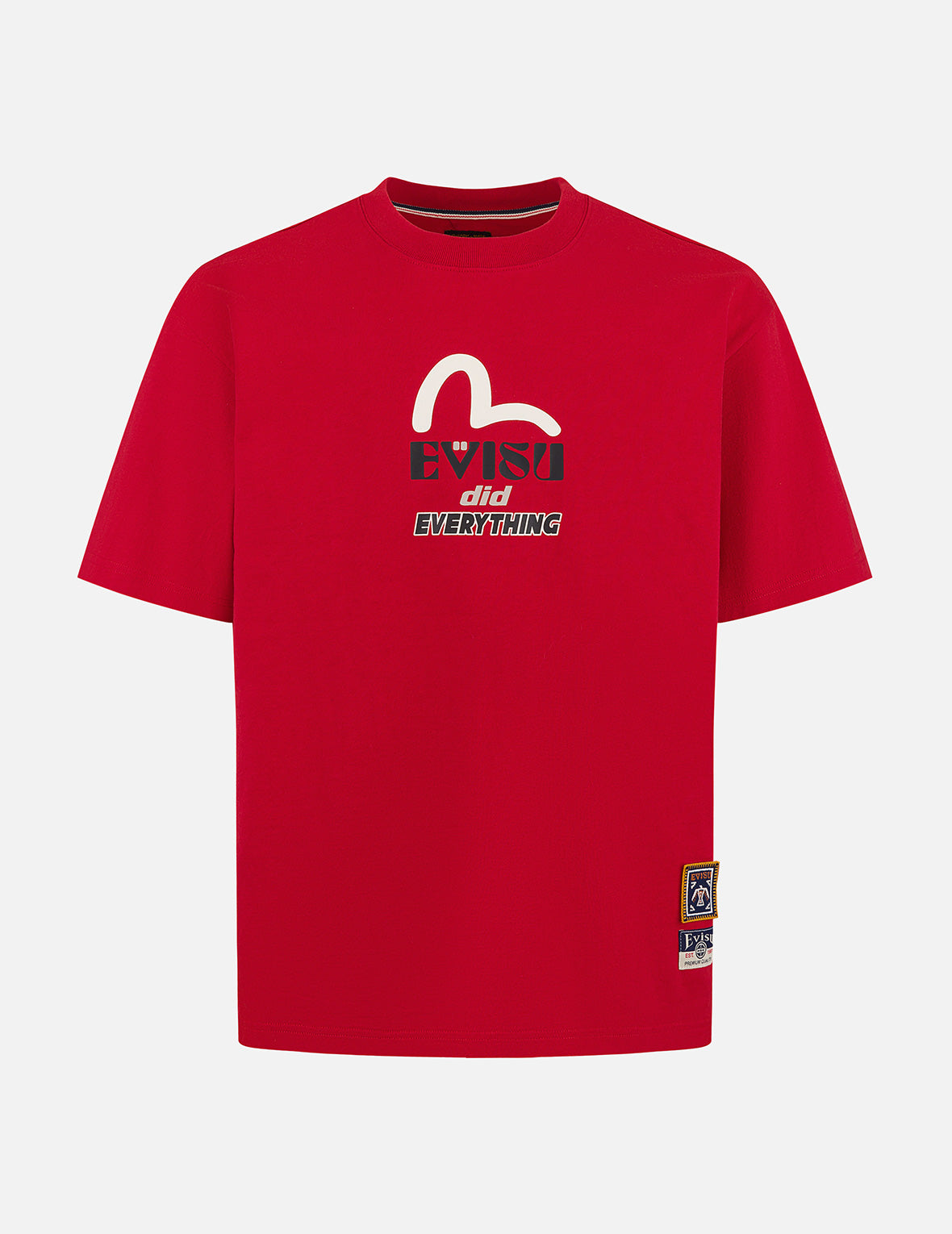 だるまとトーテムプリント リラックスフィット Tシャツ