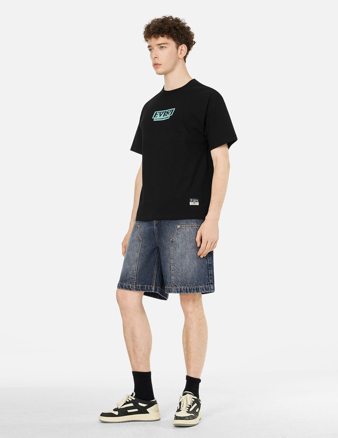 スローガン & トーテム 大黒プリント リラックスフィット Tシャツ