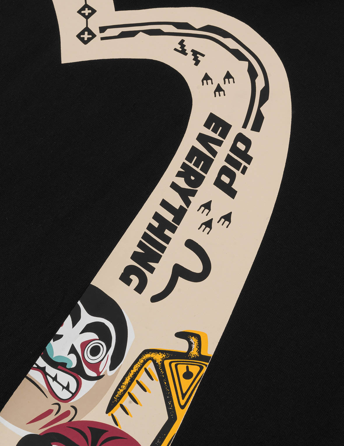 スローガン & トーテム 大黒プリント リラックスフィット Tシャツ