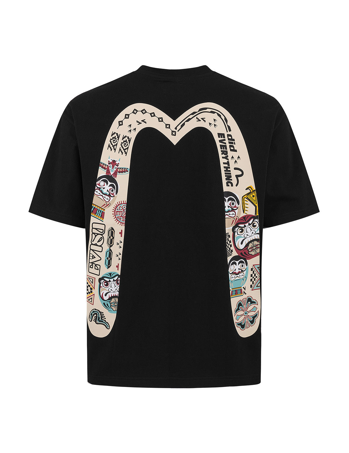 スローガン & トーテム 大黒プリント リラックスフィット Tシャツ